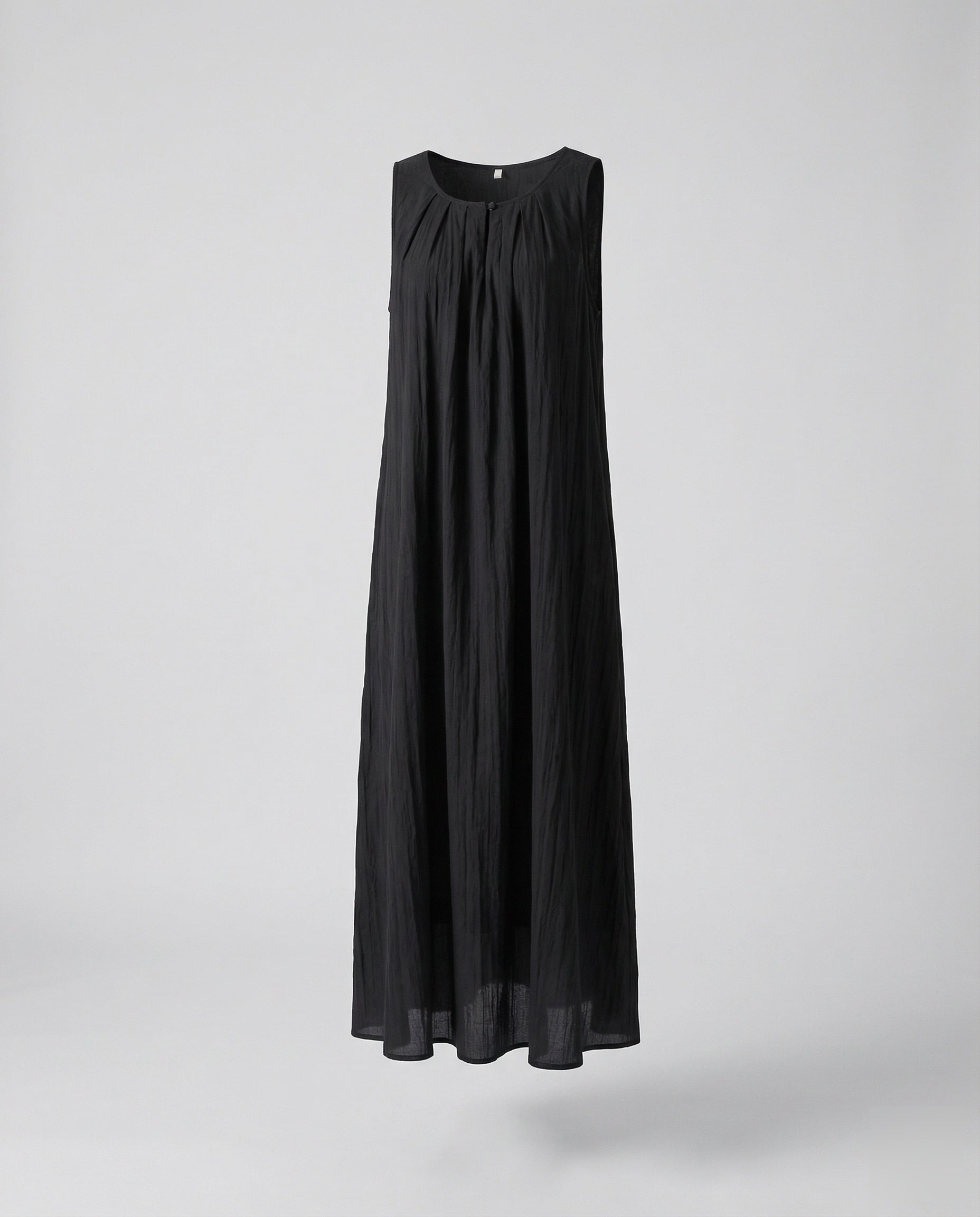 Women's Crinkled Floor-Length Maxi Dress