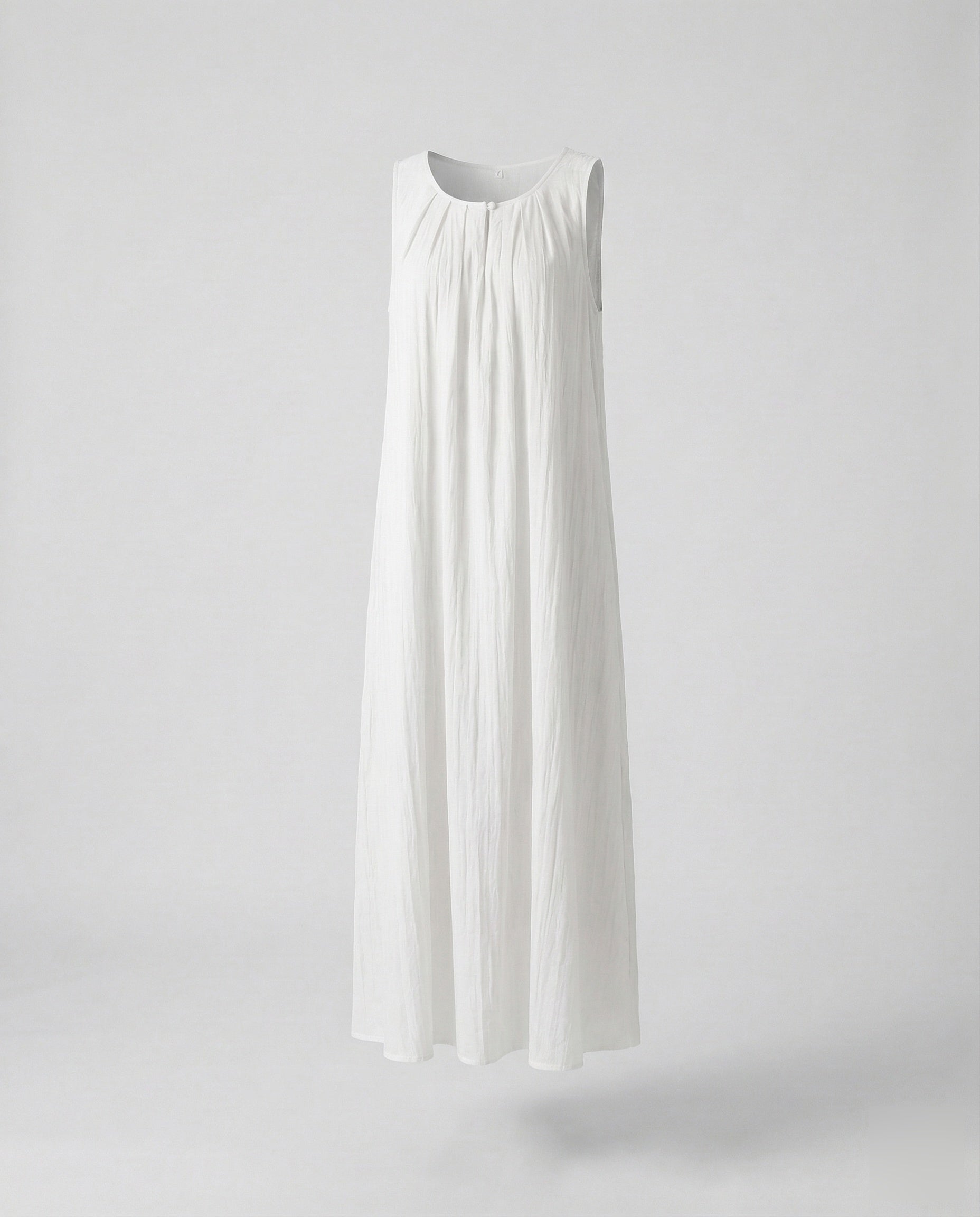 Women's Crinkled Floor-Length Maxi Dress