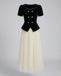 Women's Elegant Evening Set with Tulle Skirt