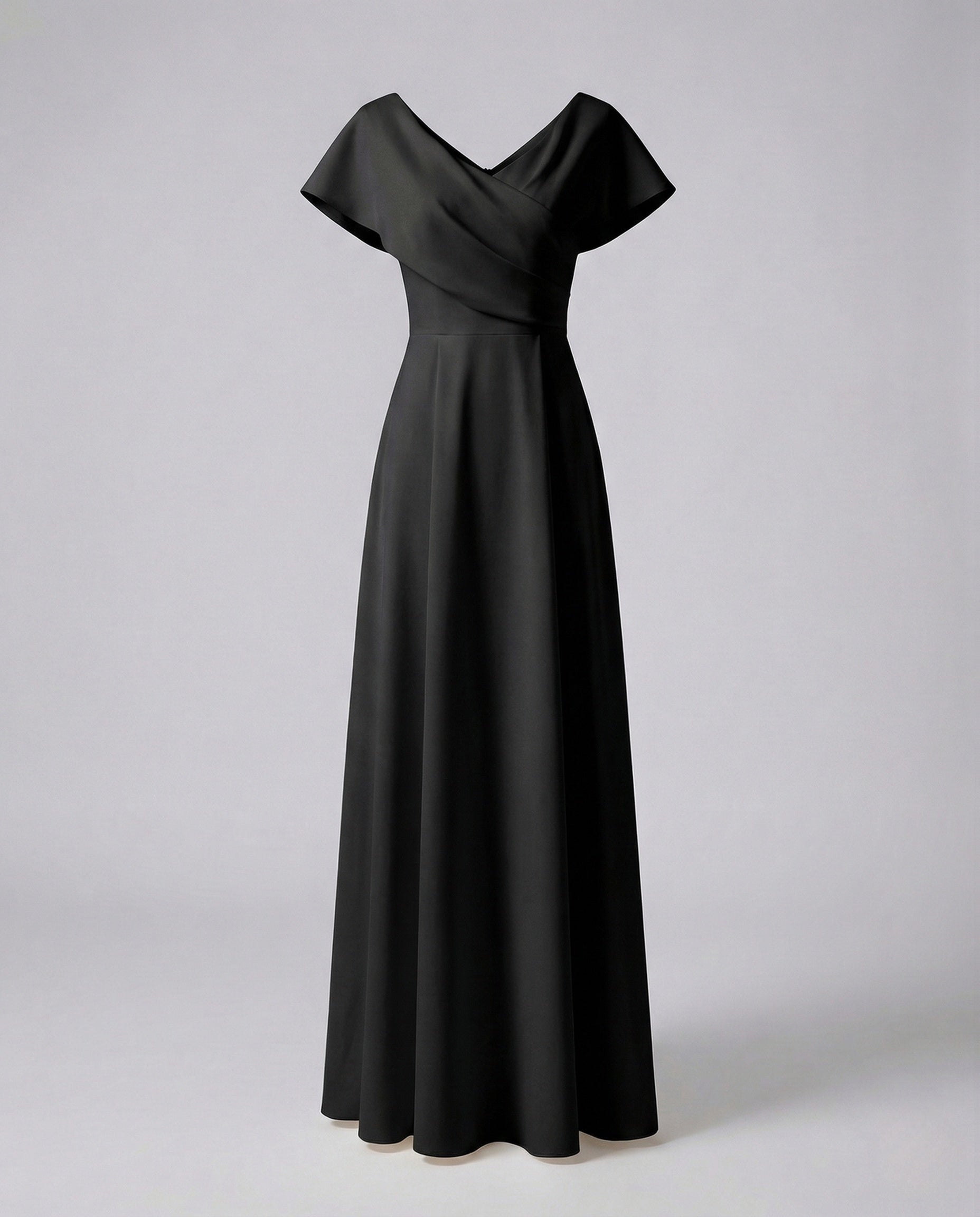 Women's Evening Dress with Cape Sleeves