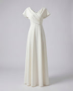 Women's Evening Dress with Cape Sleeves