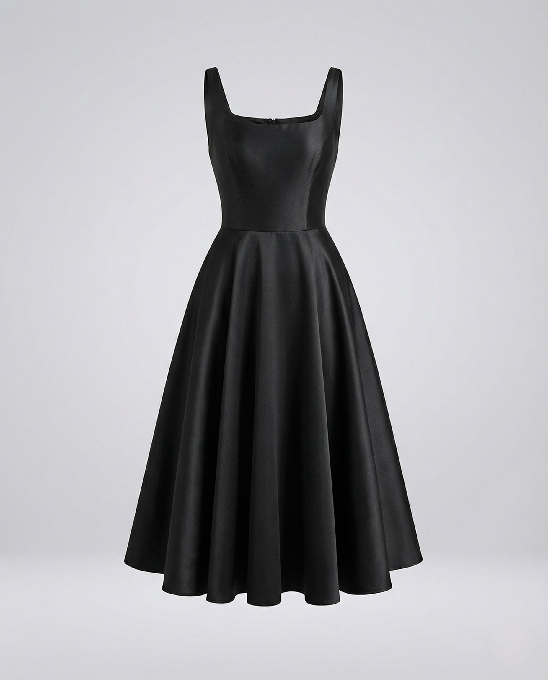 Women's Evening Dress with Corset and Midi Skirt