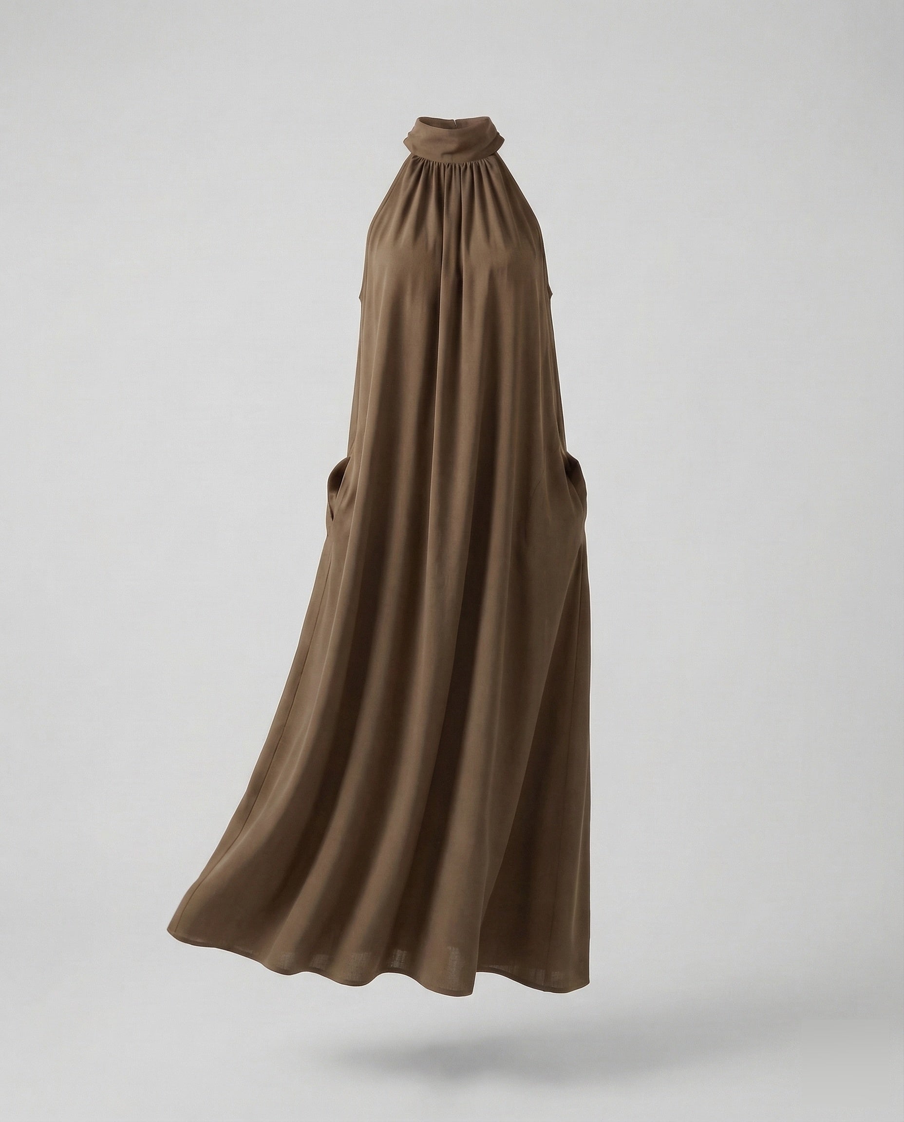 Women's Halter Maxi Dress in A-Line