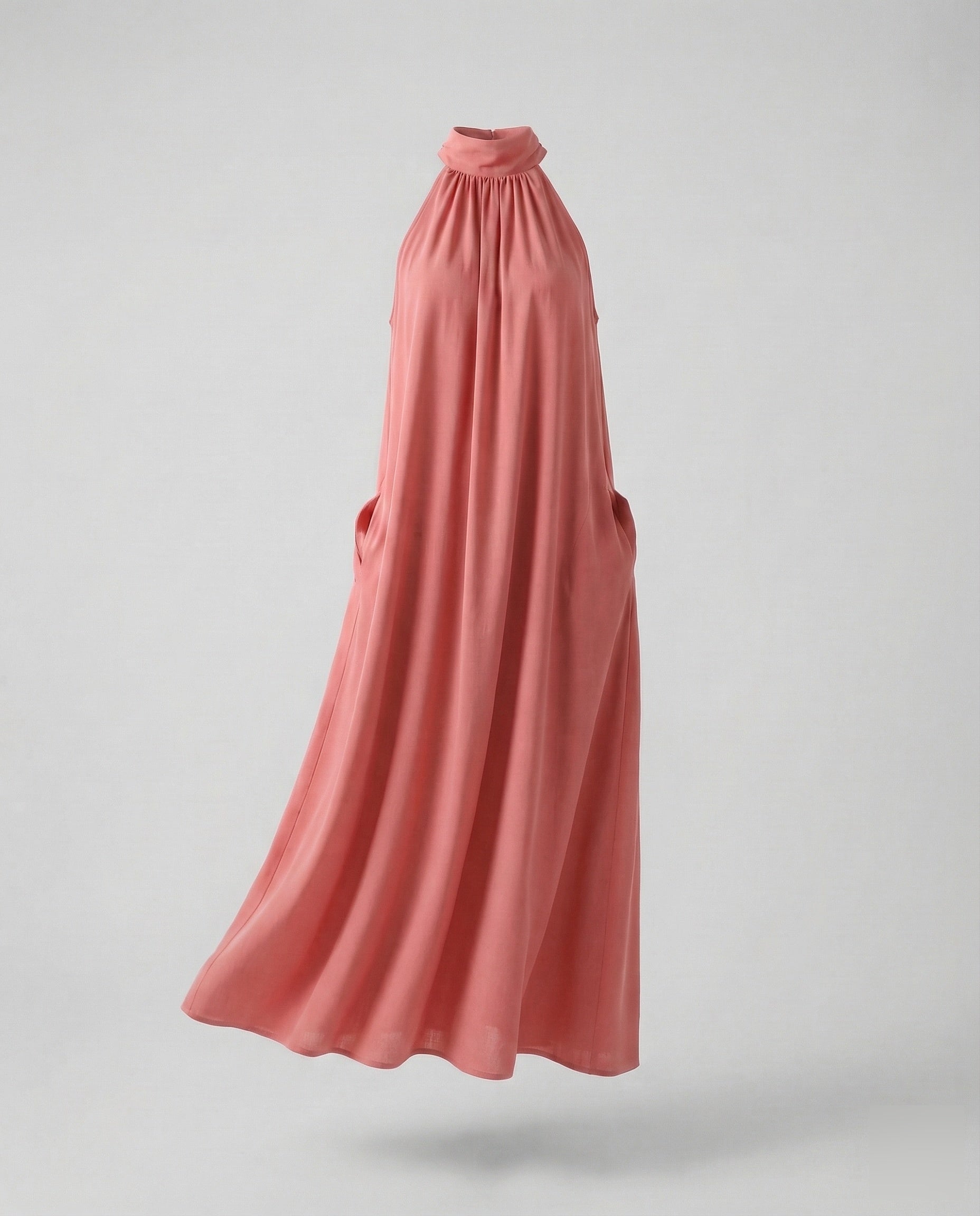 Women's Halter Maxi Dress in A-Line