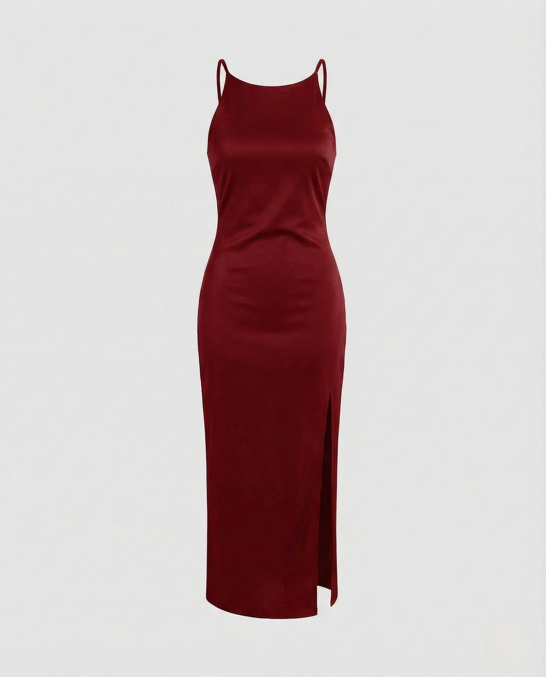 Women's Figure-Hugging Evening Dress with Leg Slit