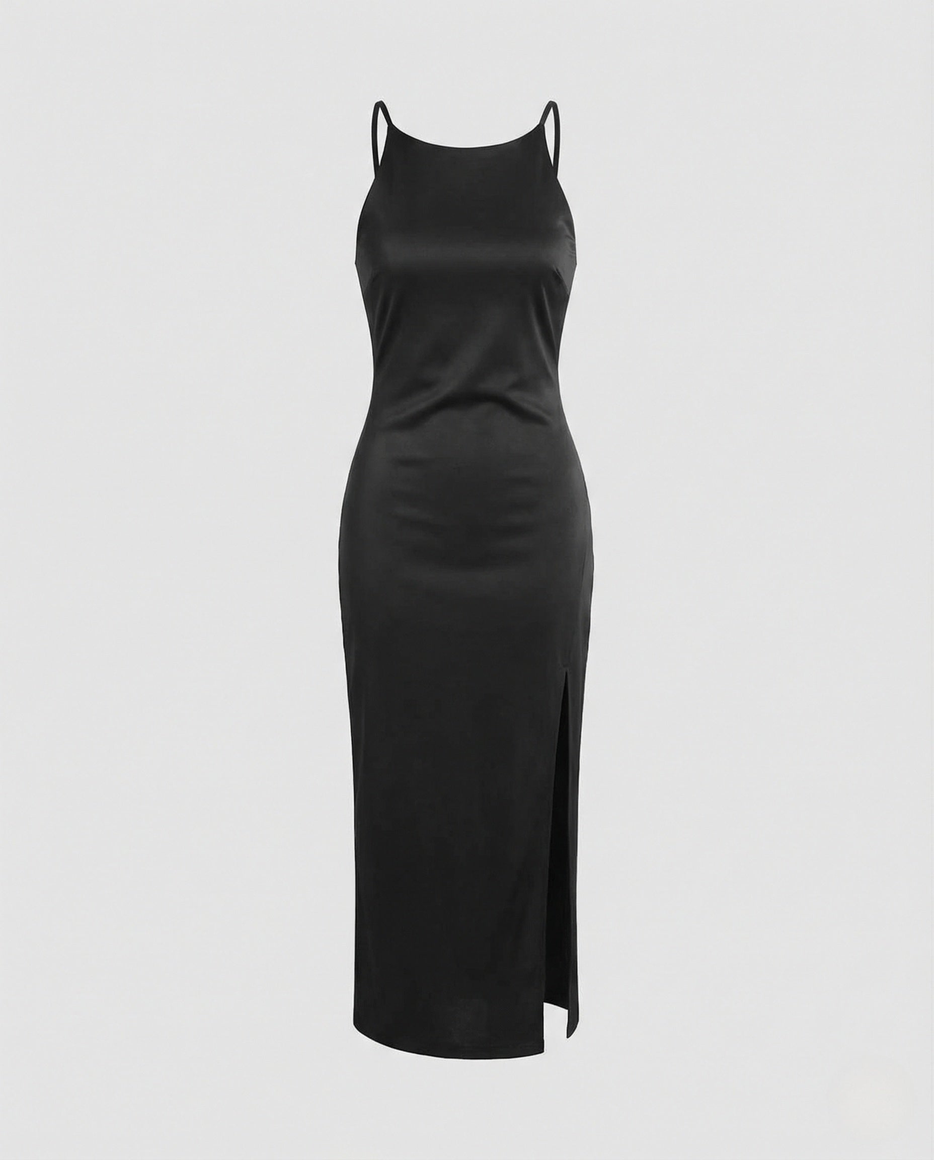 Women's Figure-Hugging Evening Dress with Leg Slit