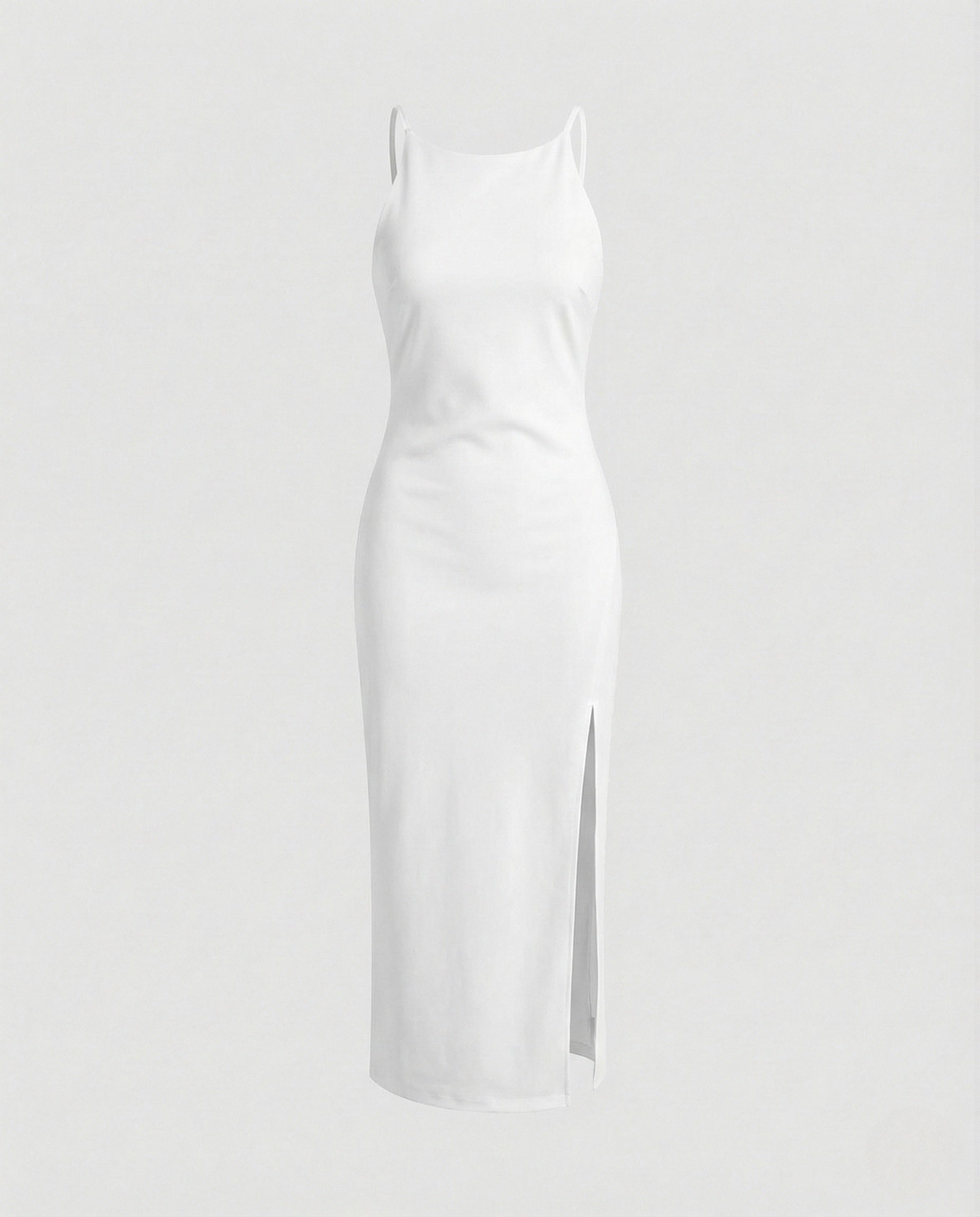 Women's Figure-Hugging Evening Dress with Leg Slit