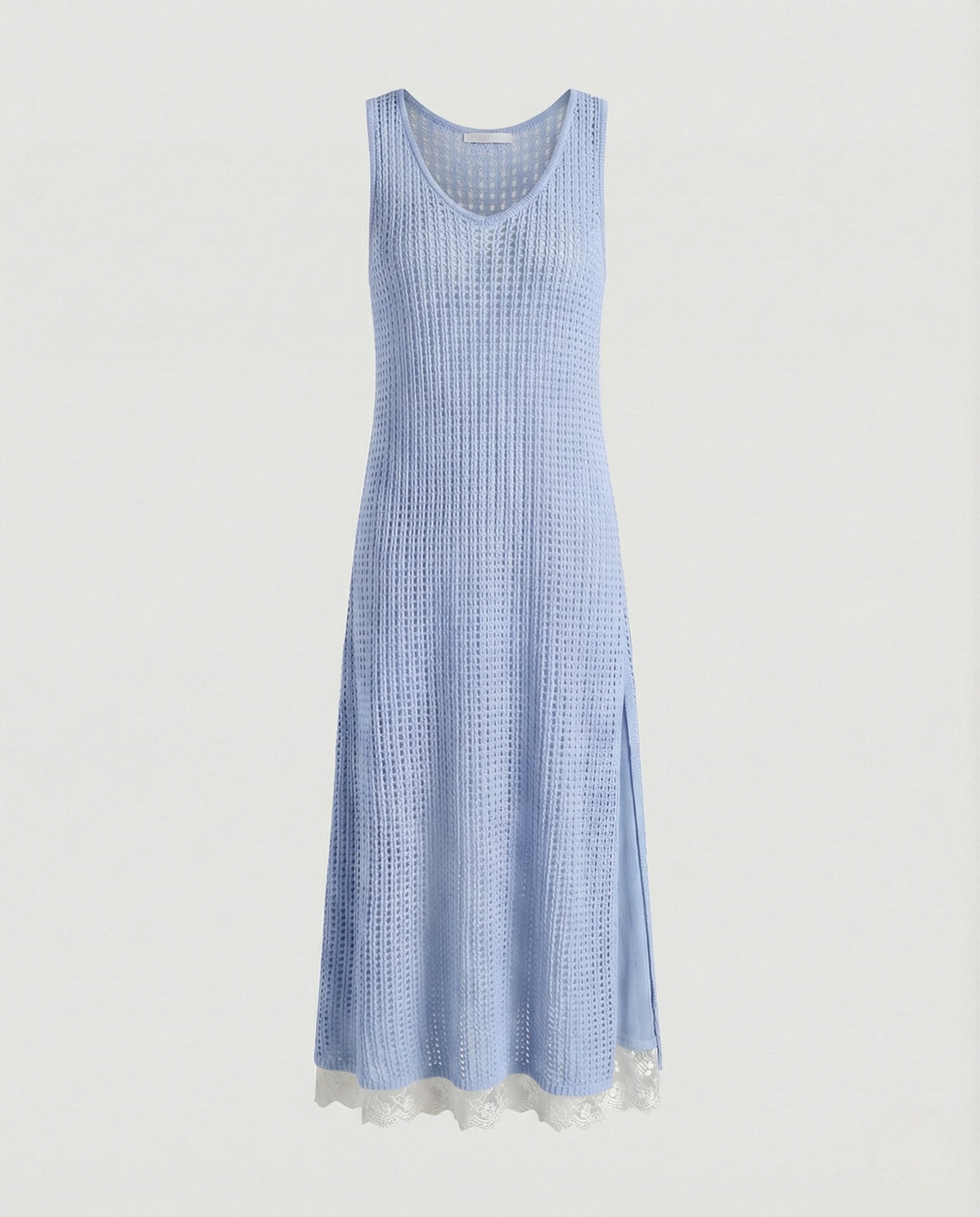 Women's Crocheted Maxi Dress in A-Line