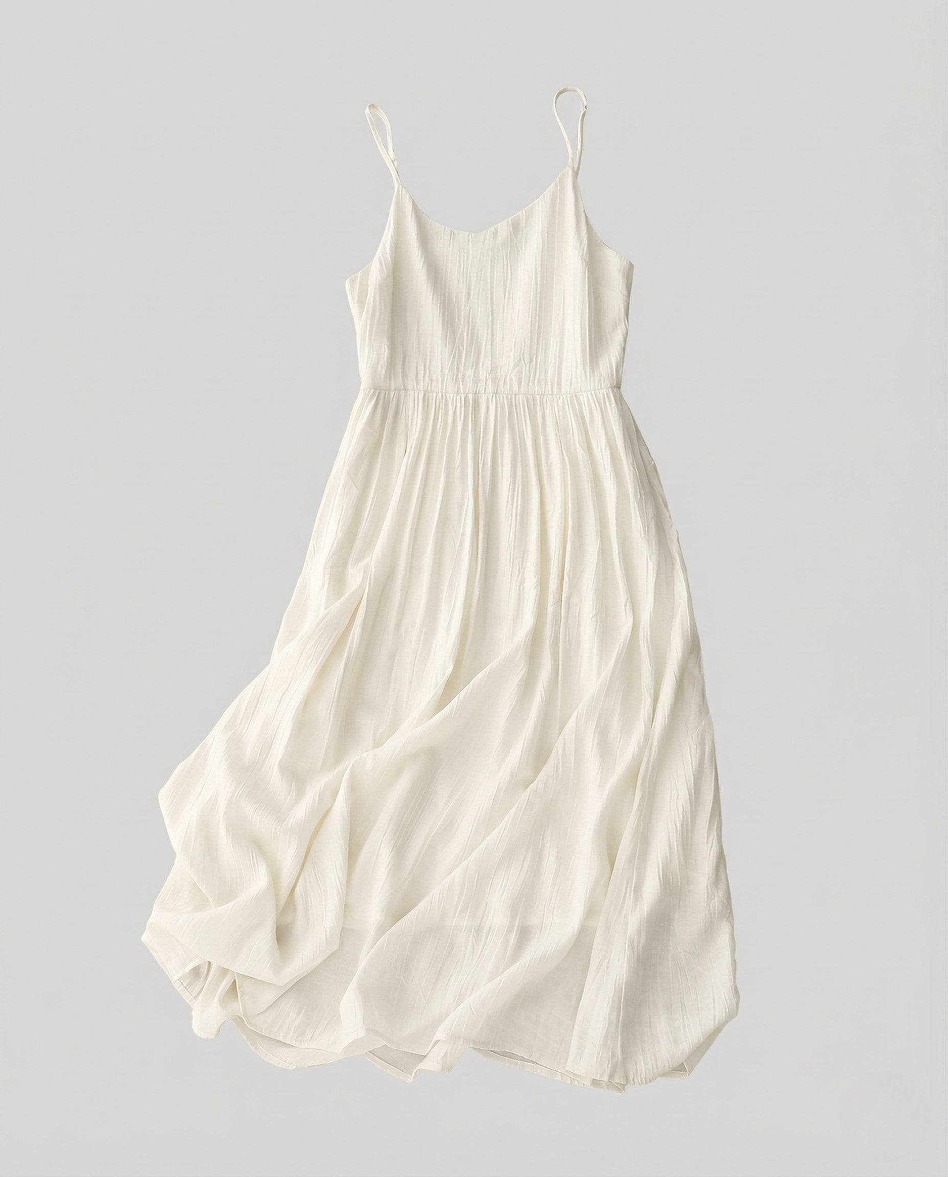 Women's Crinkled Viscose Strap Dress