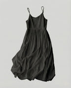 Women's Crinkled Viscose Strap Dress