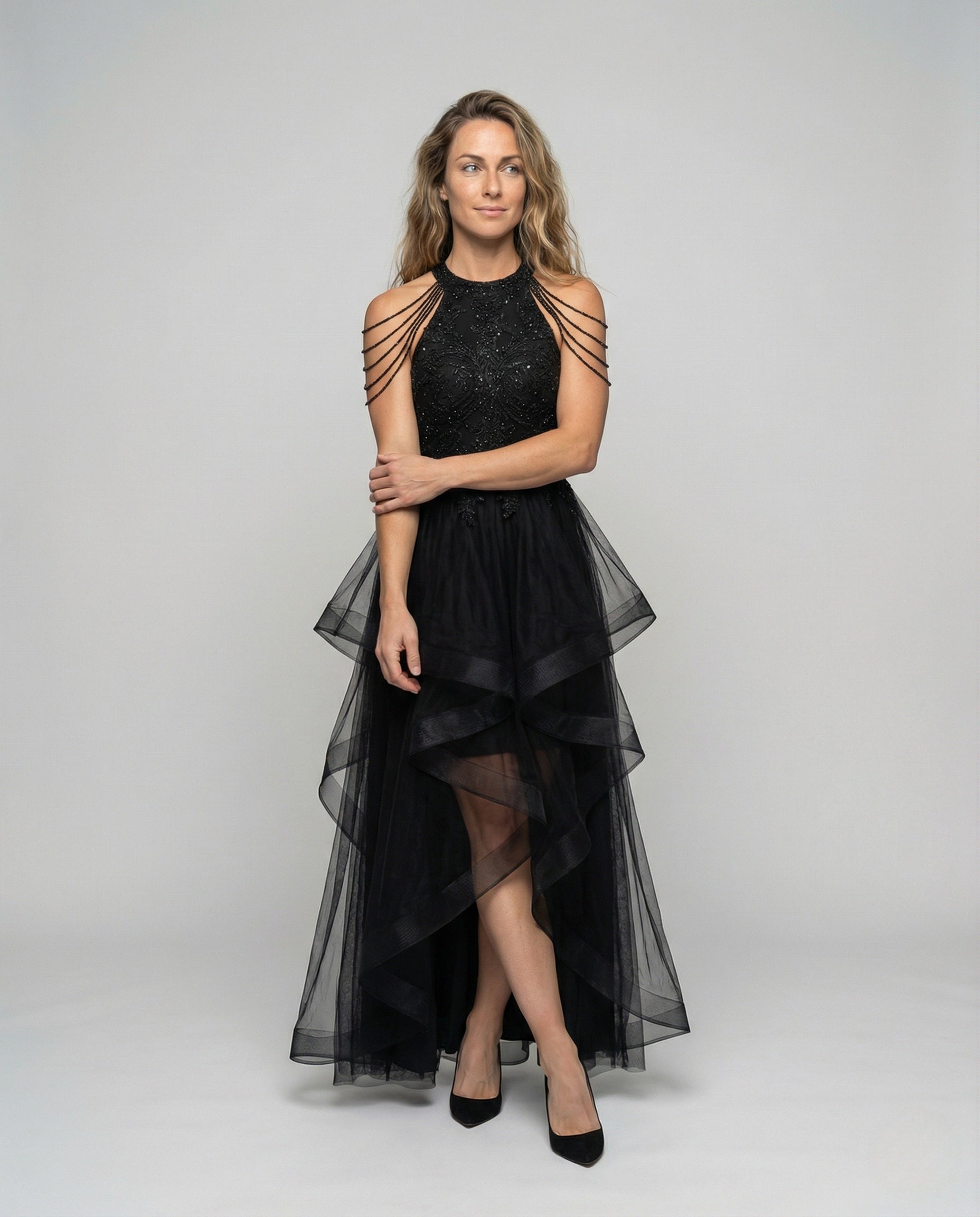 Women's Gala Tulle Dress with Bodice - Front View