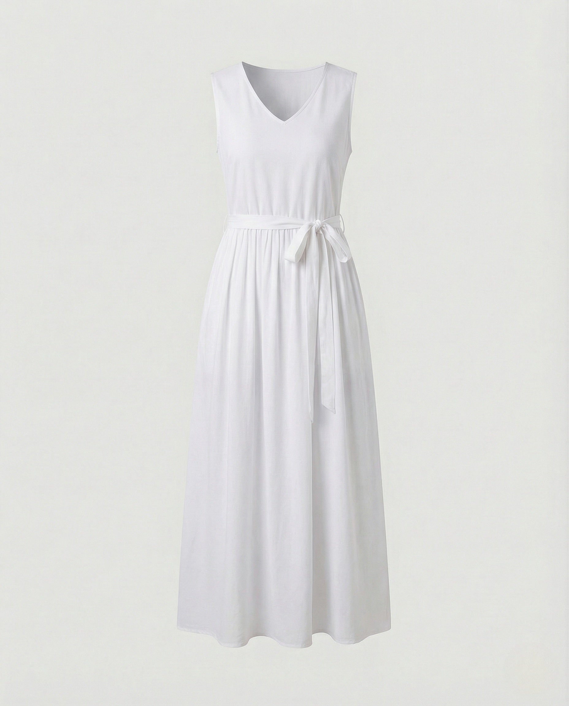 Women's Ankle-Length Casual Dress with Pockets