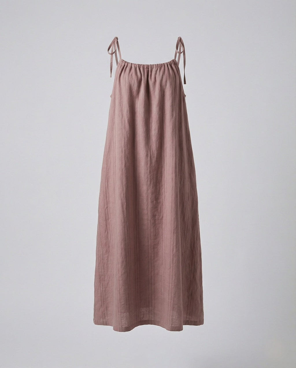 Women's Linen Maxi Dress with Spaghetti Straps