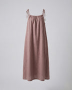 Women's Linen Maxi Dress with Spaghetti Straps