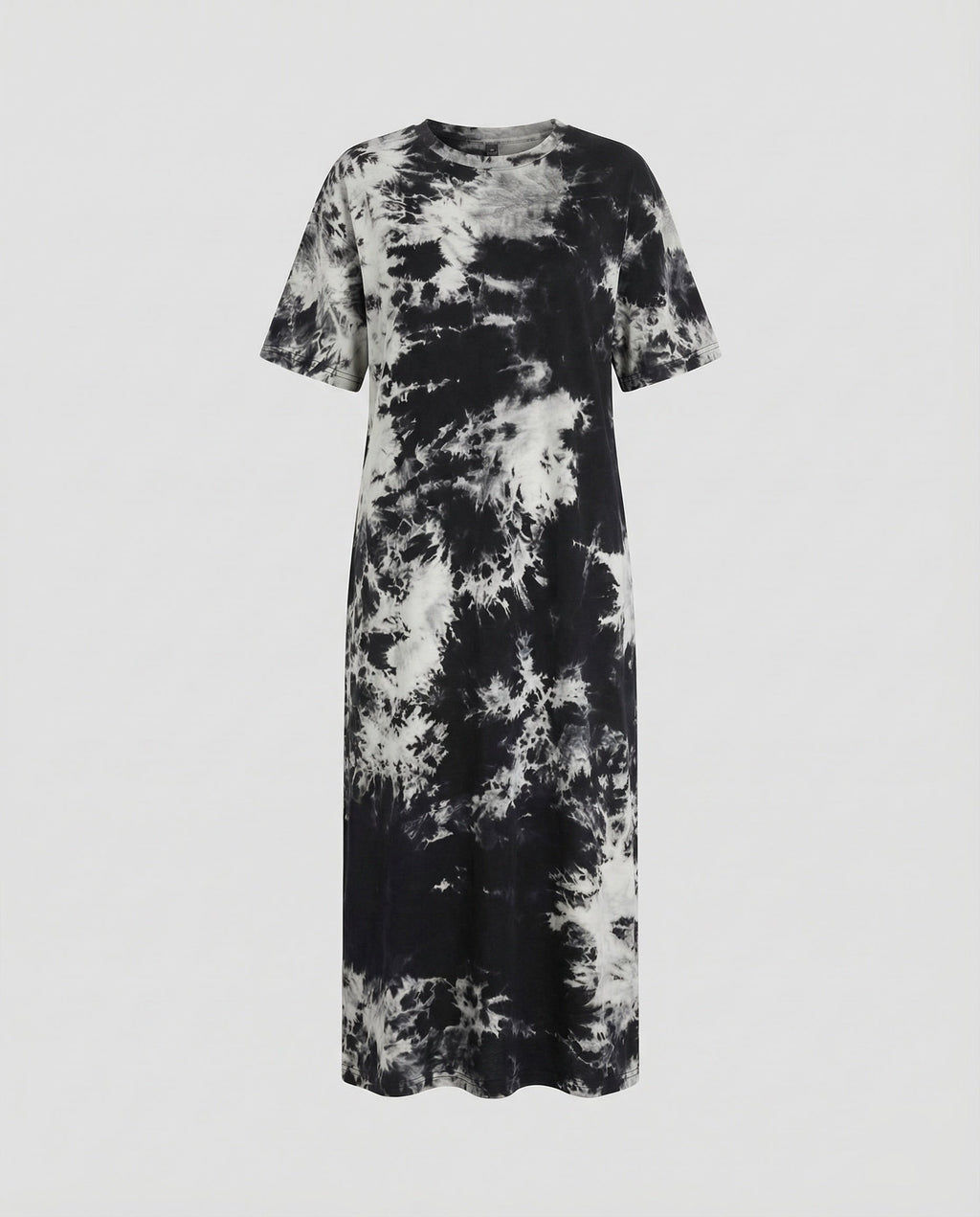 Women's Maxi Jersey Dress with Batik Effect