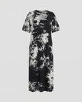 Women's Maxi Jersey Dress with Batik Effect