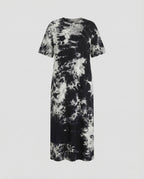 Women's Maxi Jersey Dress with Batik Effect