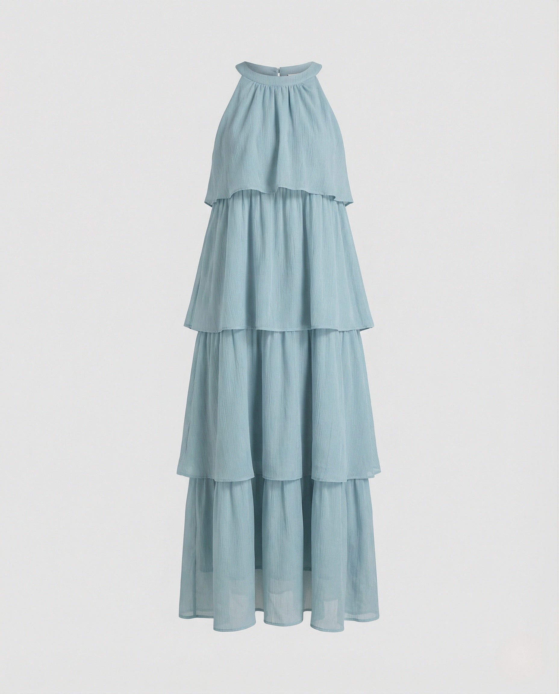 Women's Airy Chiffon Maxi Dress with Ruffles