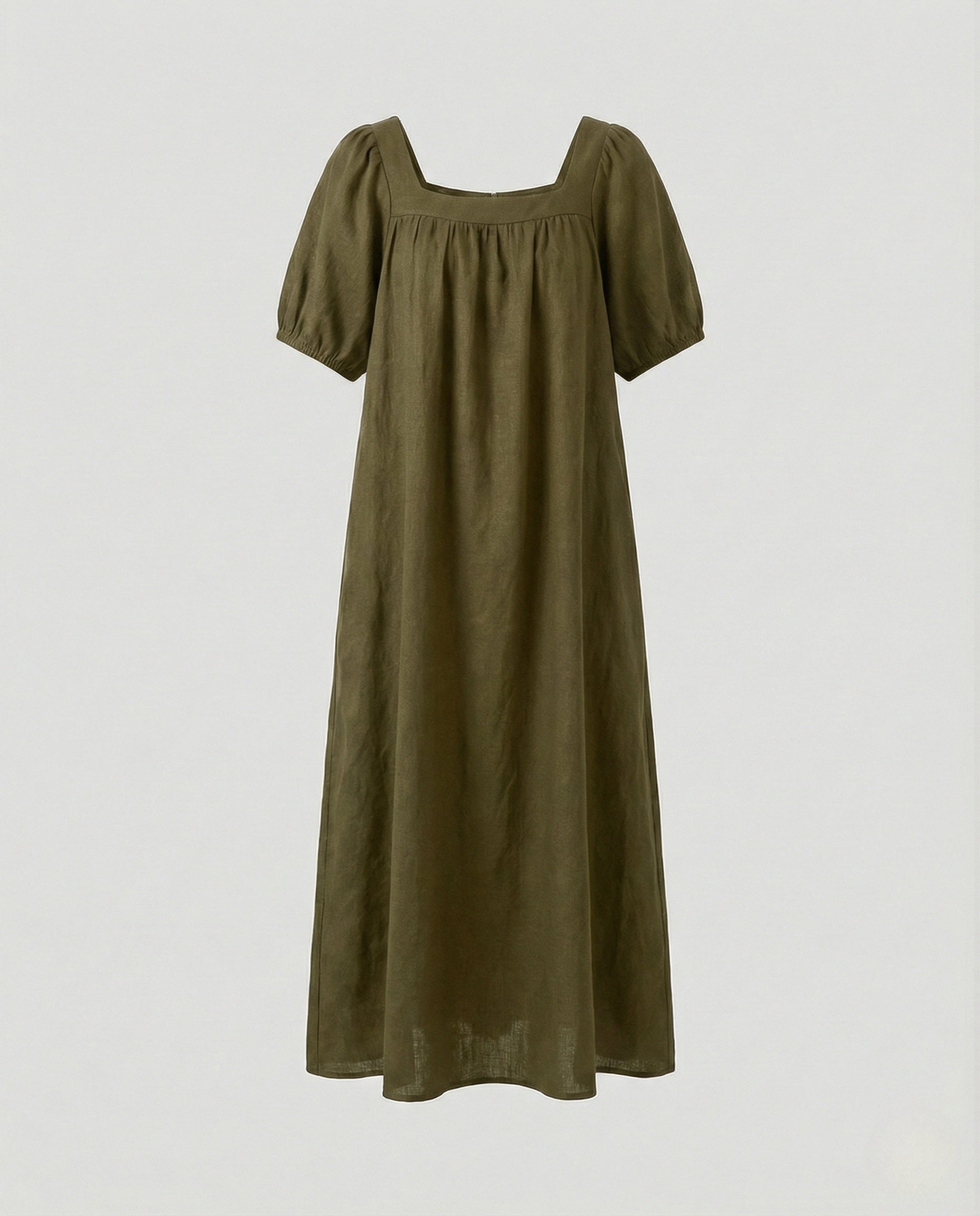 Women's Maxi Dress with Square Neckline