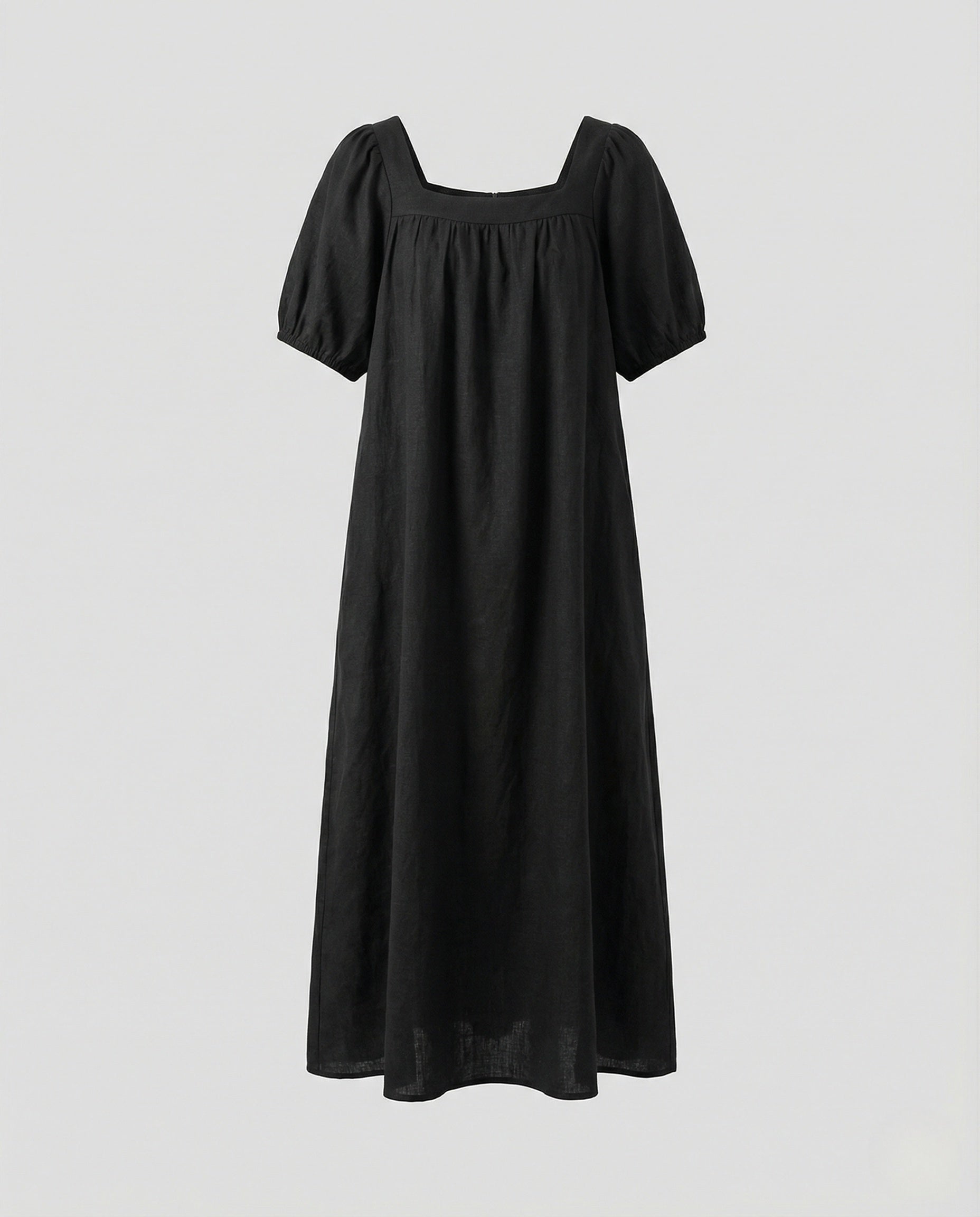 Women's Maxi Dress with Square Neckline