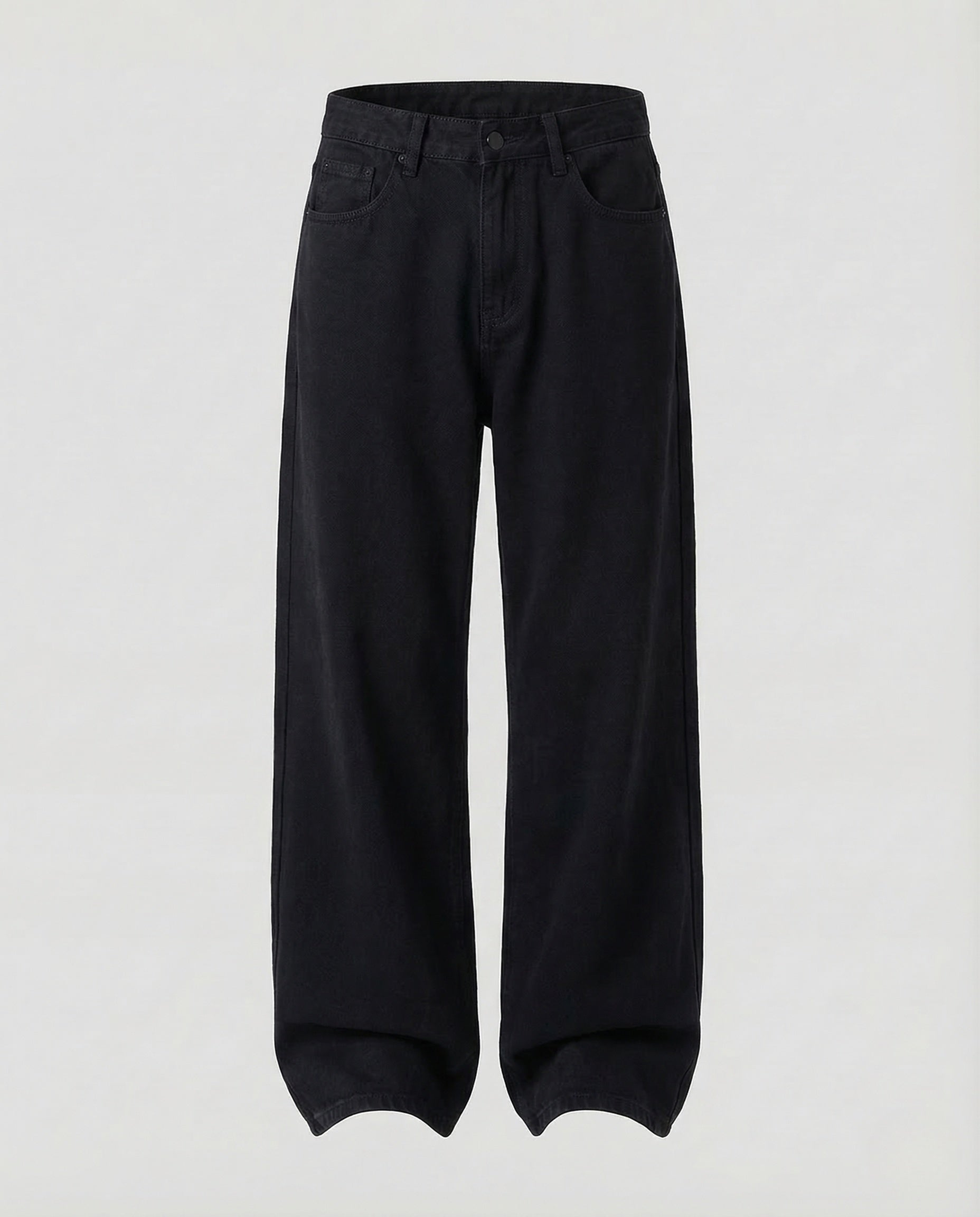 Unisex Baggy Denim Pants Locker Center Seam