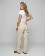 Women's Denim Pants Wide High Waist - Back View