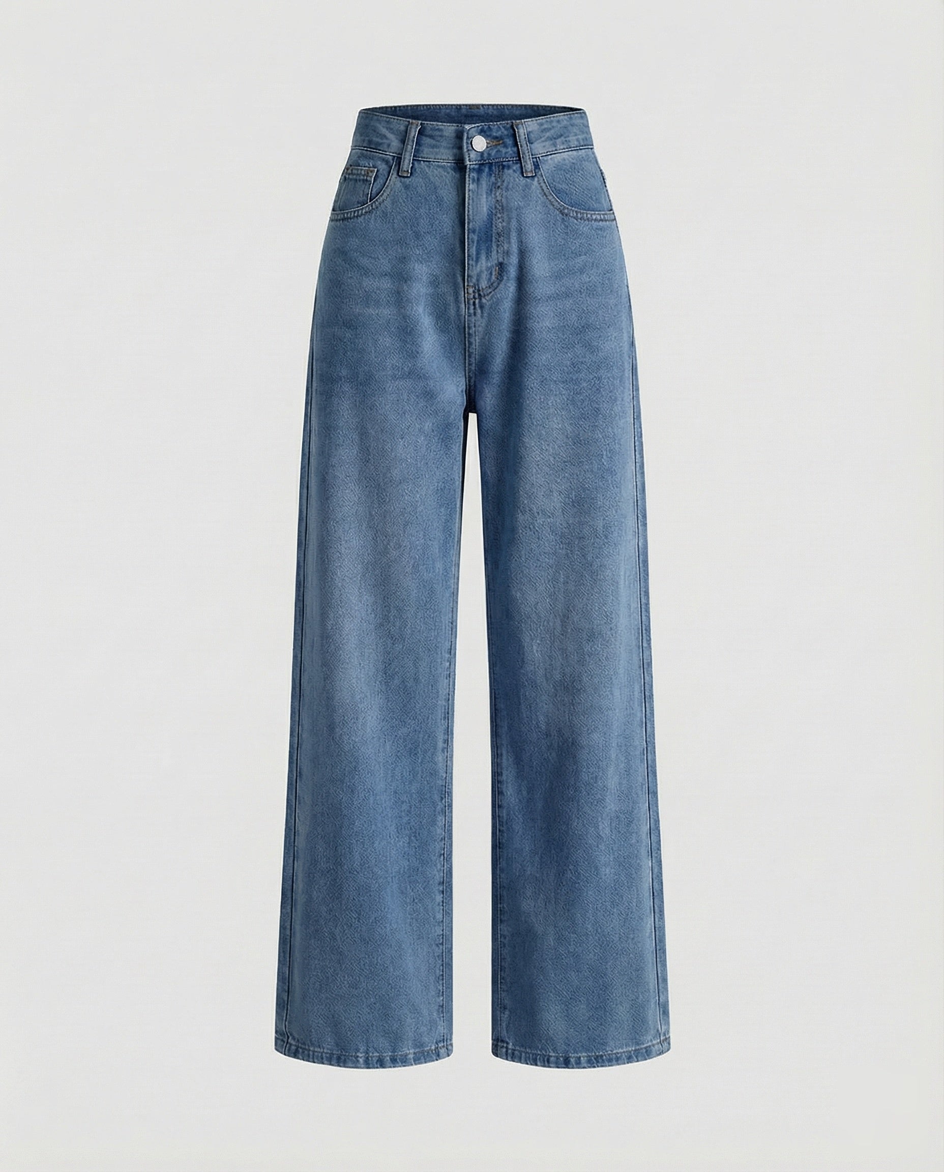 Women's High-Waisted Denim Pants with Extra Wide Leg