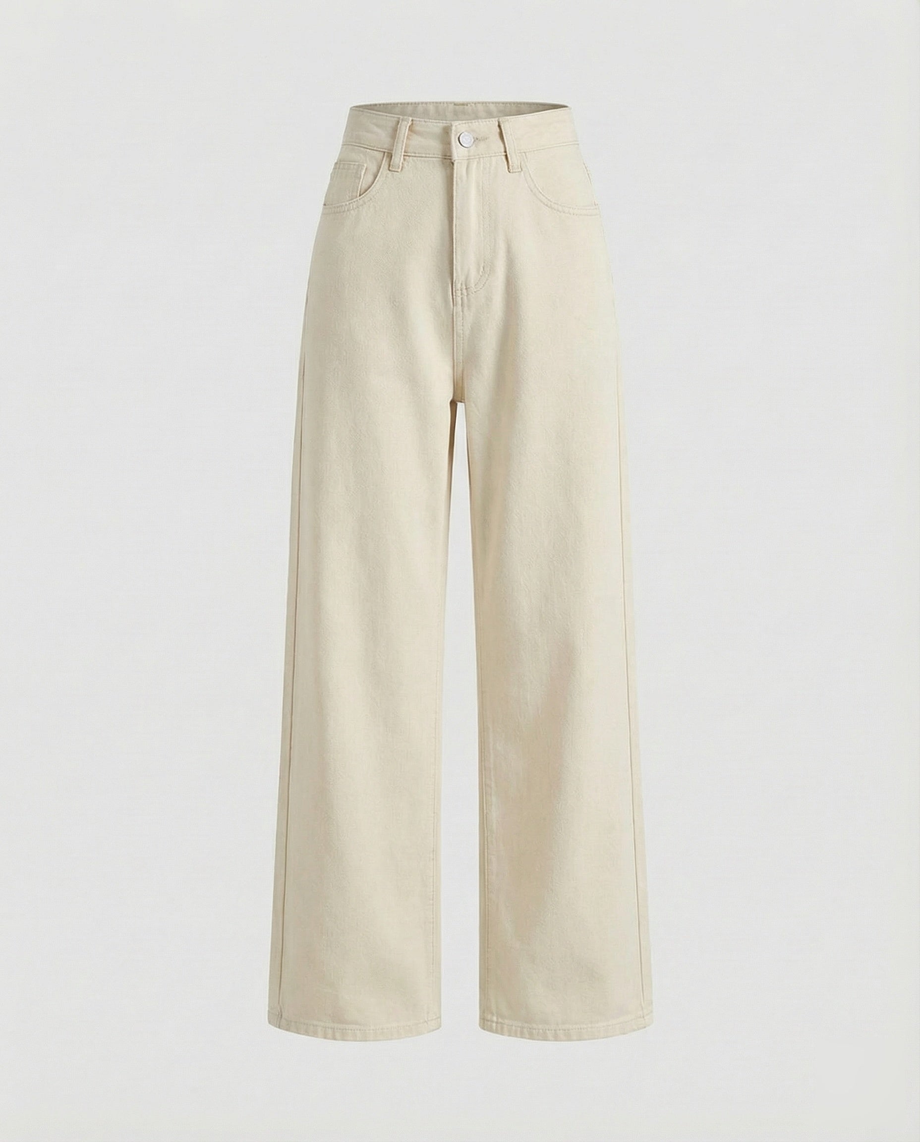 Women's High-Waisted Denim Pants with Extra Wide Leg