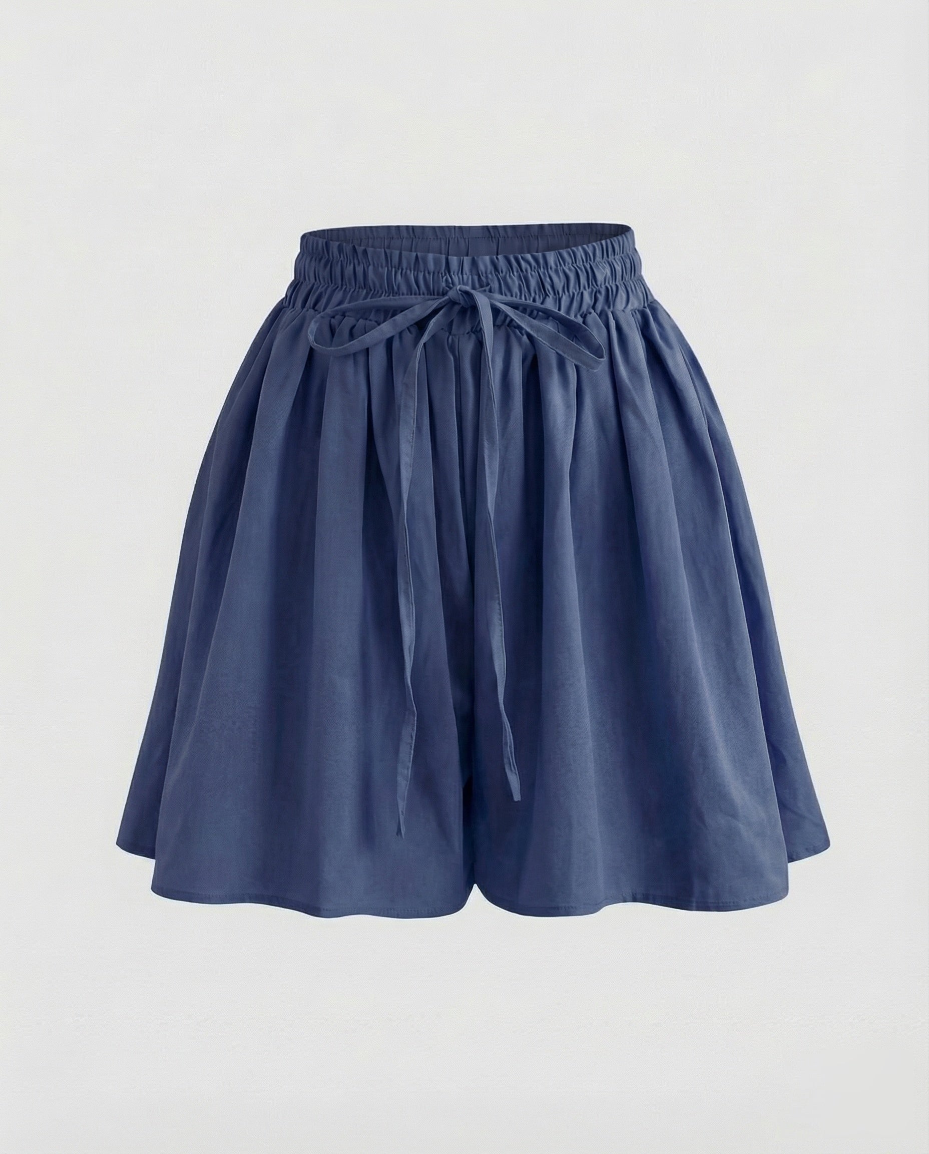 Women's Skort-Like Short Pants with Fine Pleats