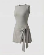 Women's Sporty Integrated Inner Shorts Skort Dress