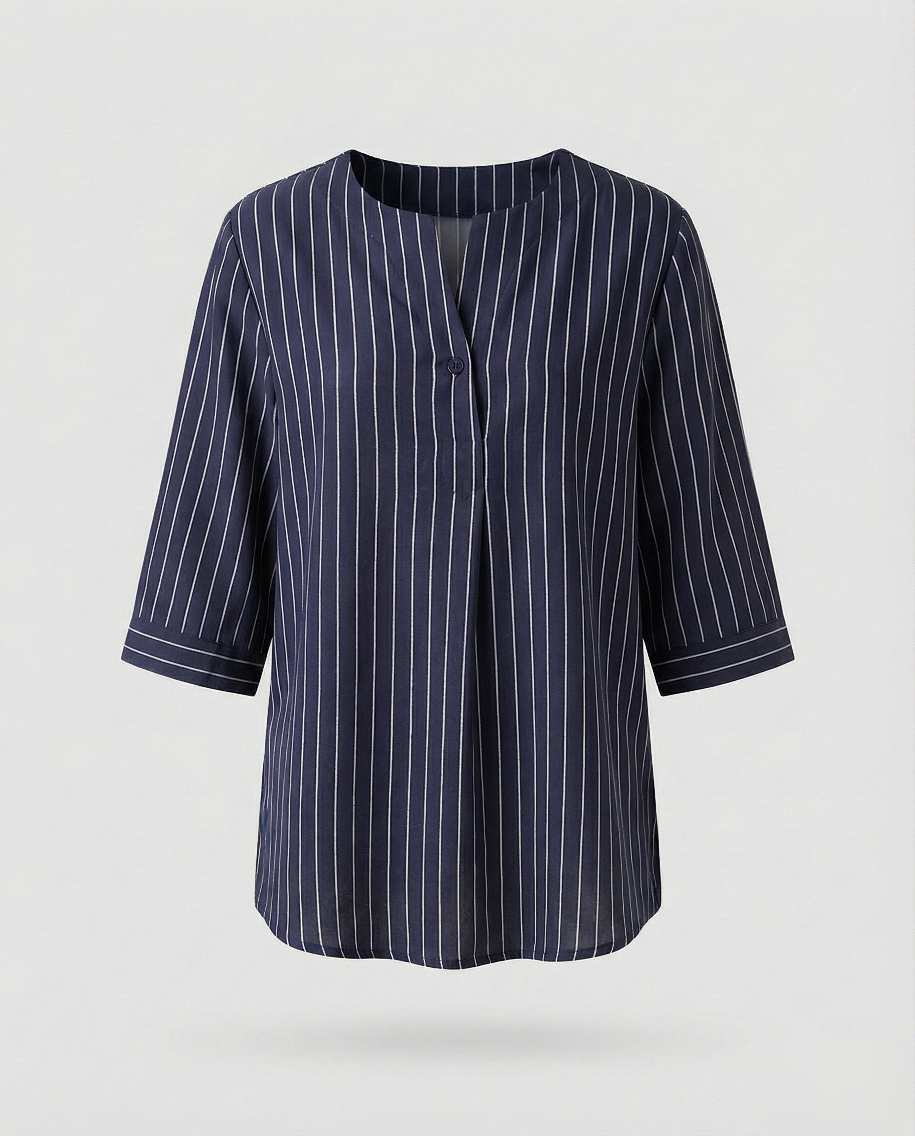 Women's Striped Long Blouse Shirt
