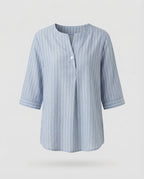 Women's Striped Long Blouse Shirt