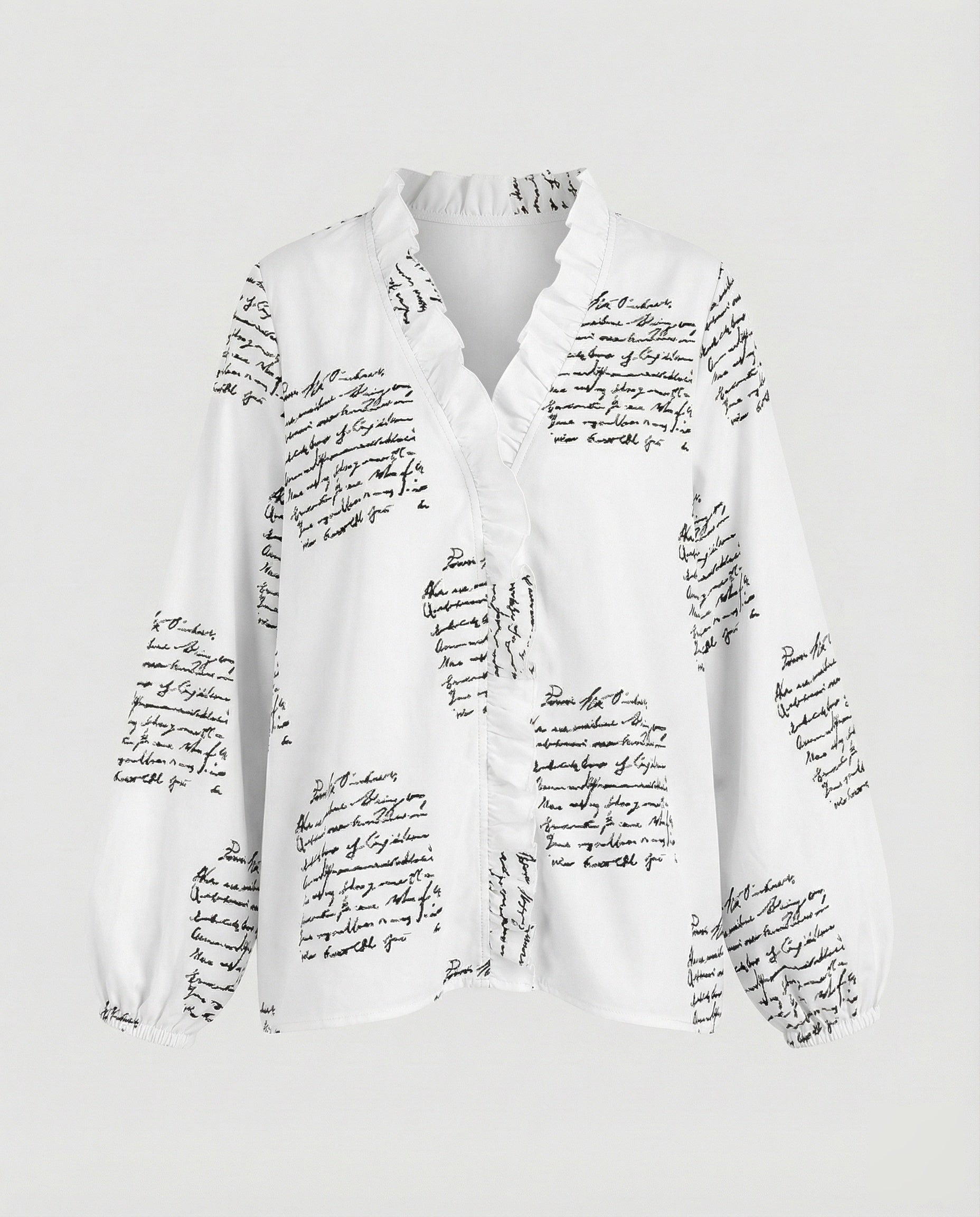 Women's Ruffle Trim Tunic Blouse Shirt