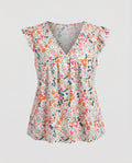 Women's A-Line Ruffle Blouse Top