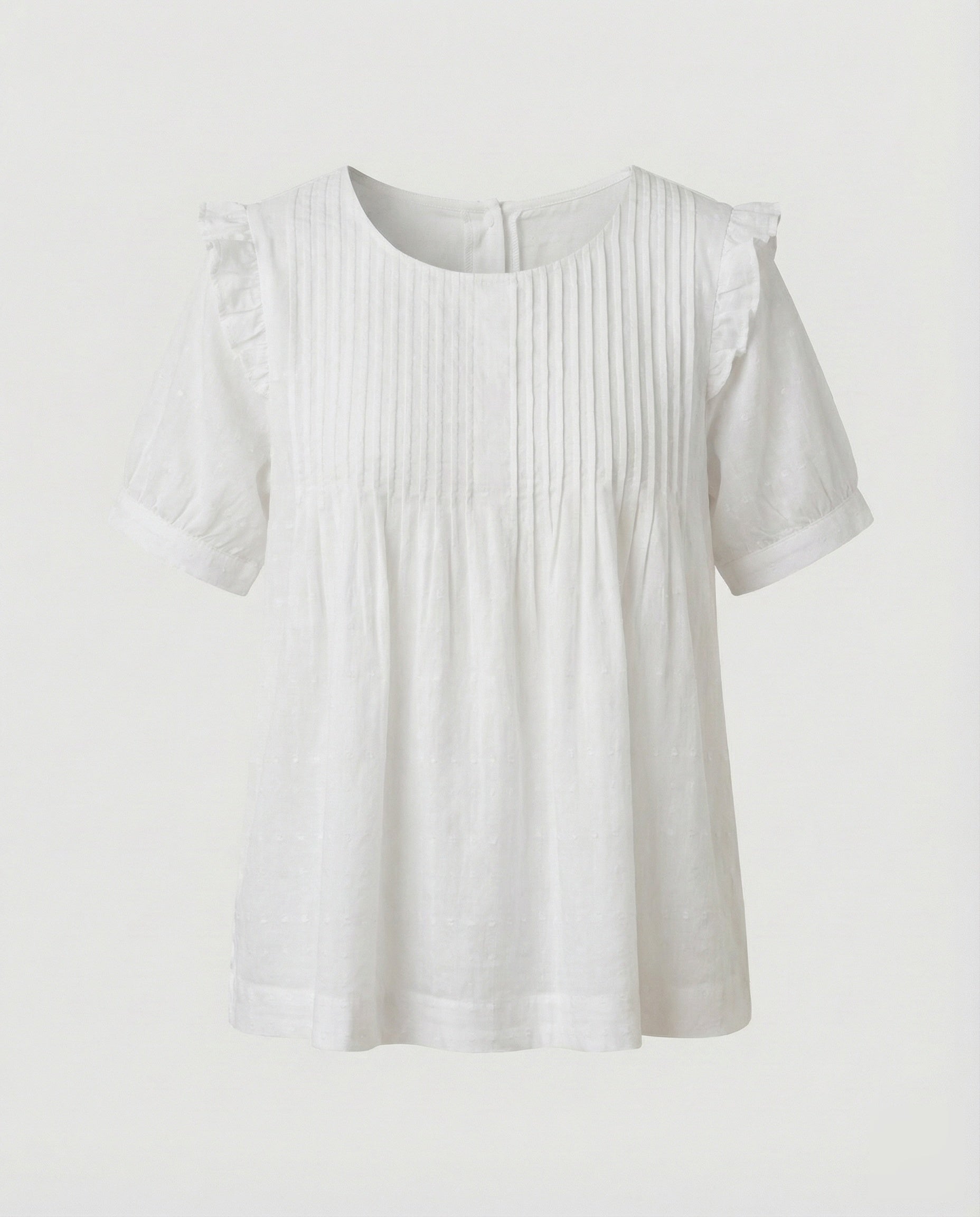 Women's Piped Ruffle Blouse Tunic