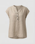 Women's Sleeveless Linen Blouse Tunic