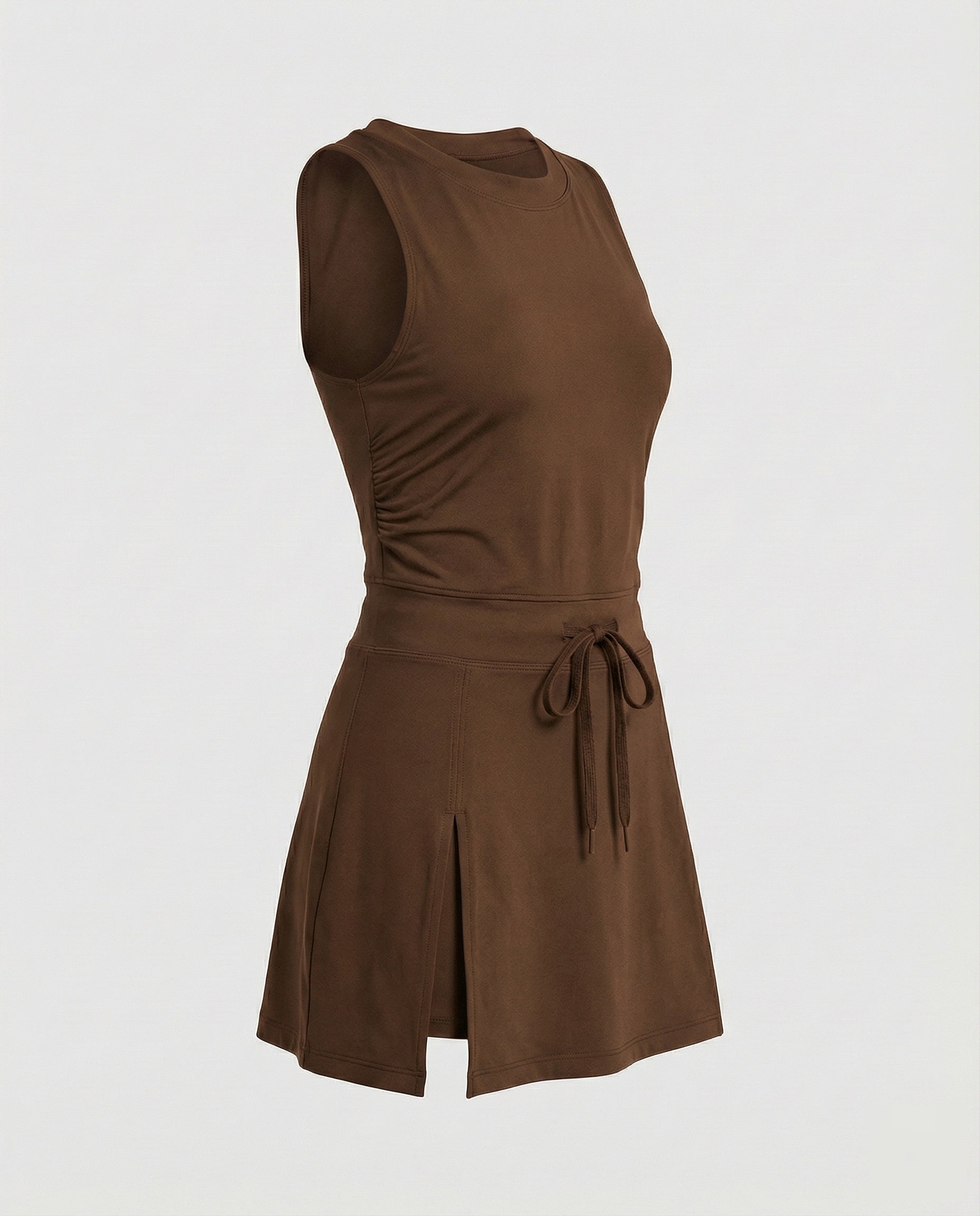 Women's Sporty Skort Dress with Integrated Stretch Inner Shorts