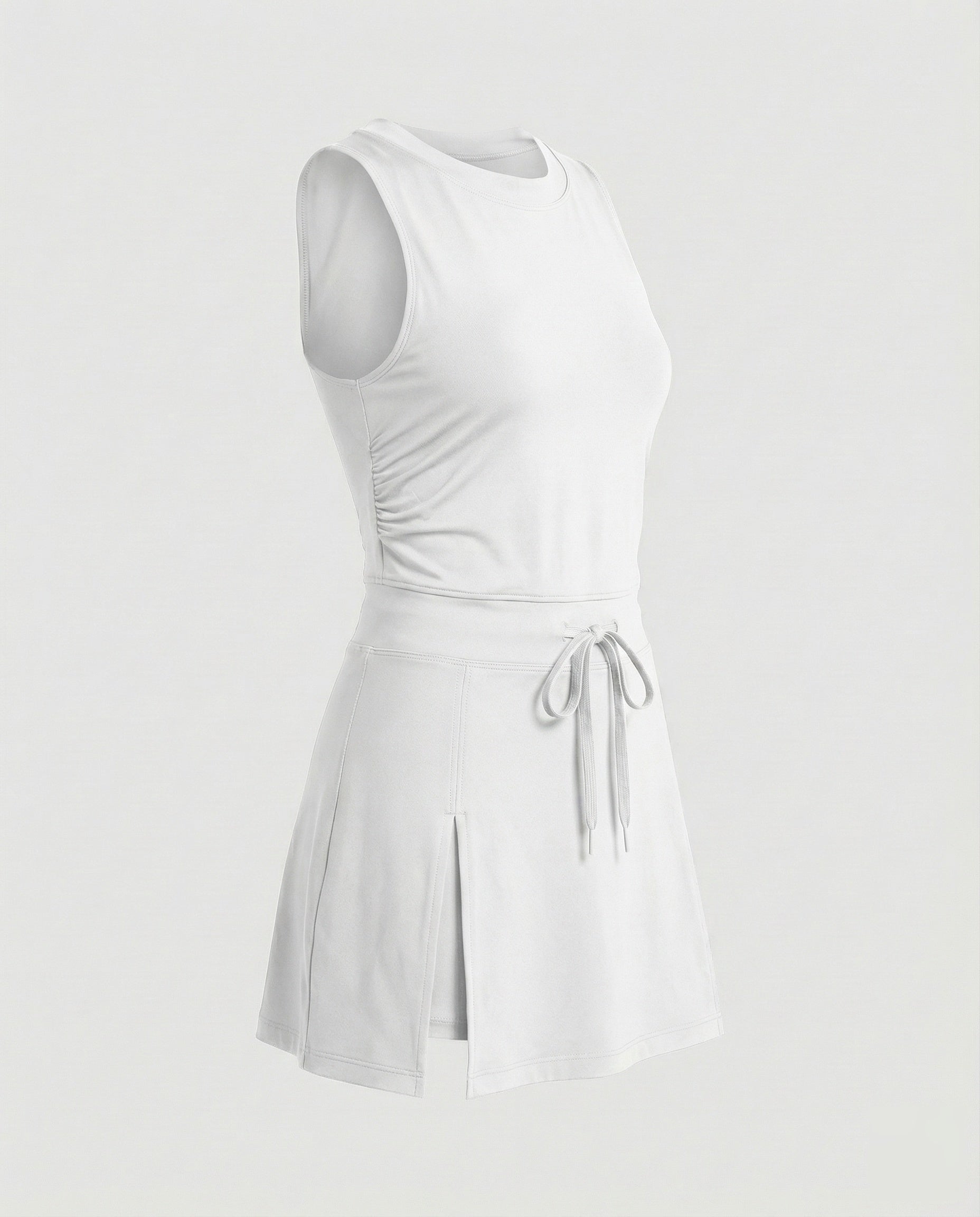 Women's Sporty Skort Dress with Integrated Stretch Inner Shorts