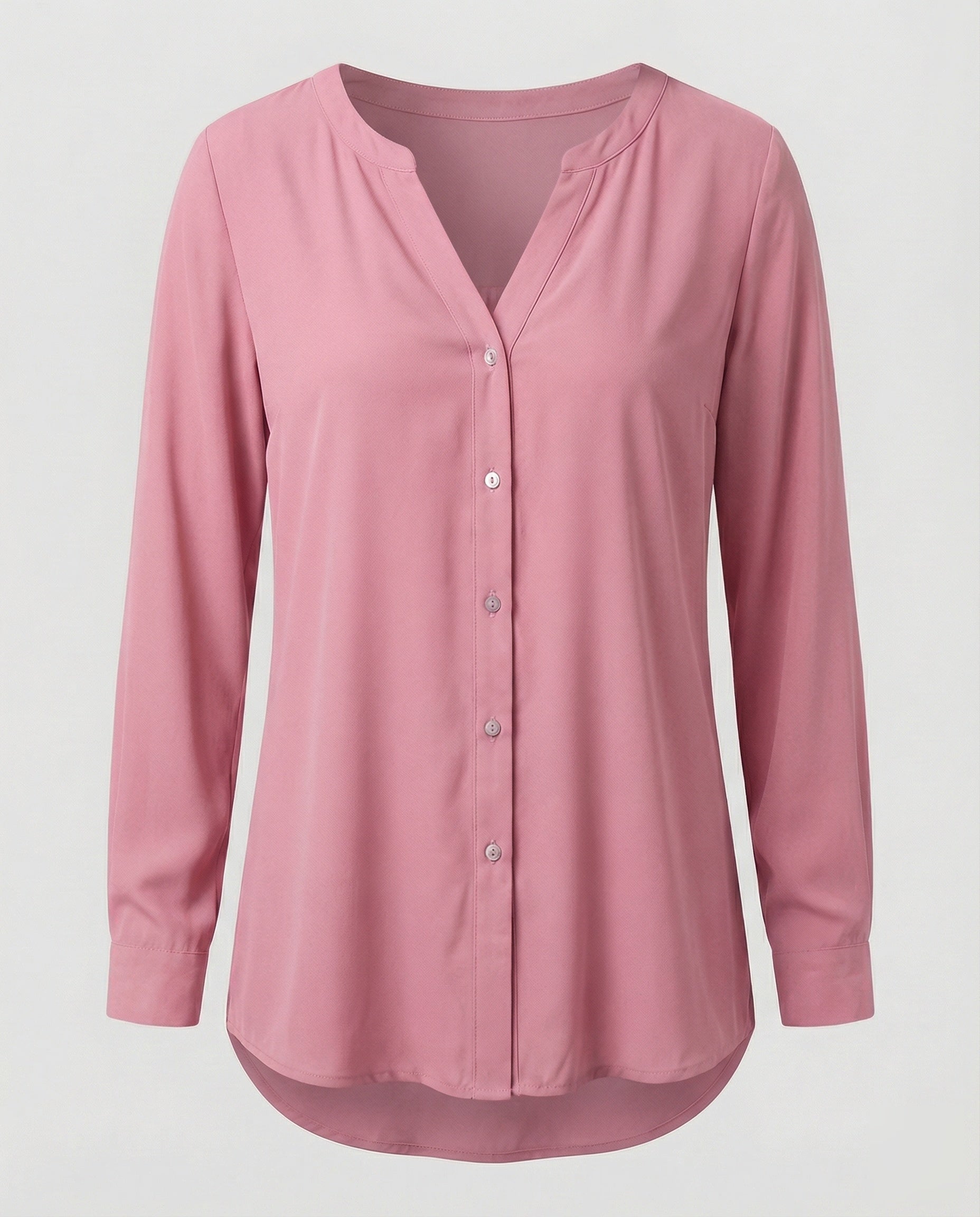 Women's Airy V-Neck Crepe Blouse Shirt