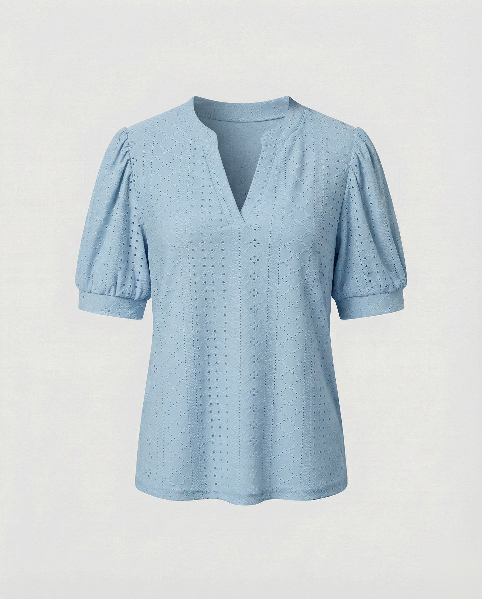 Women's Elegant Jacquard Blend Girl Blouse Shirt