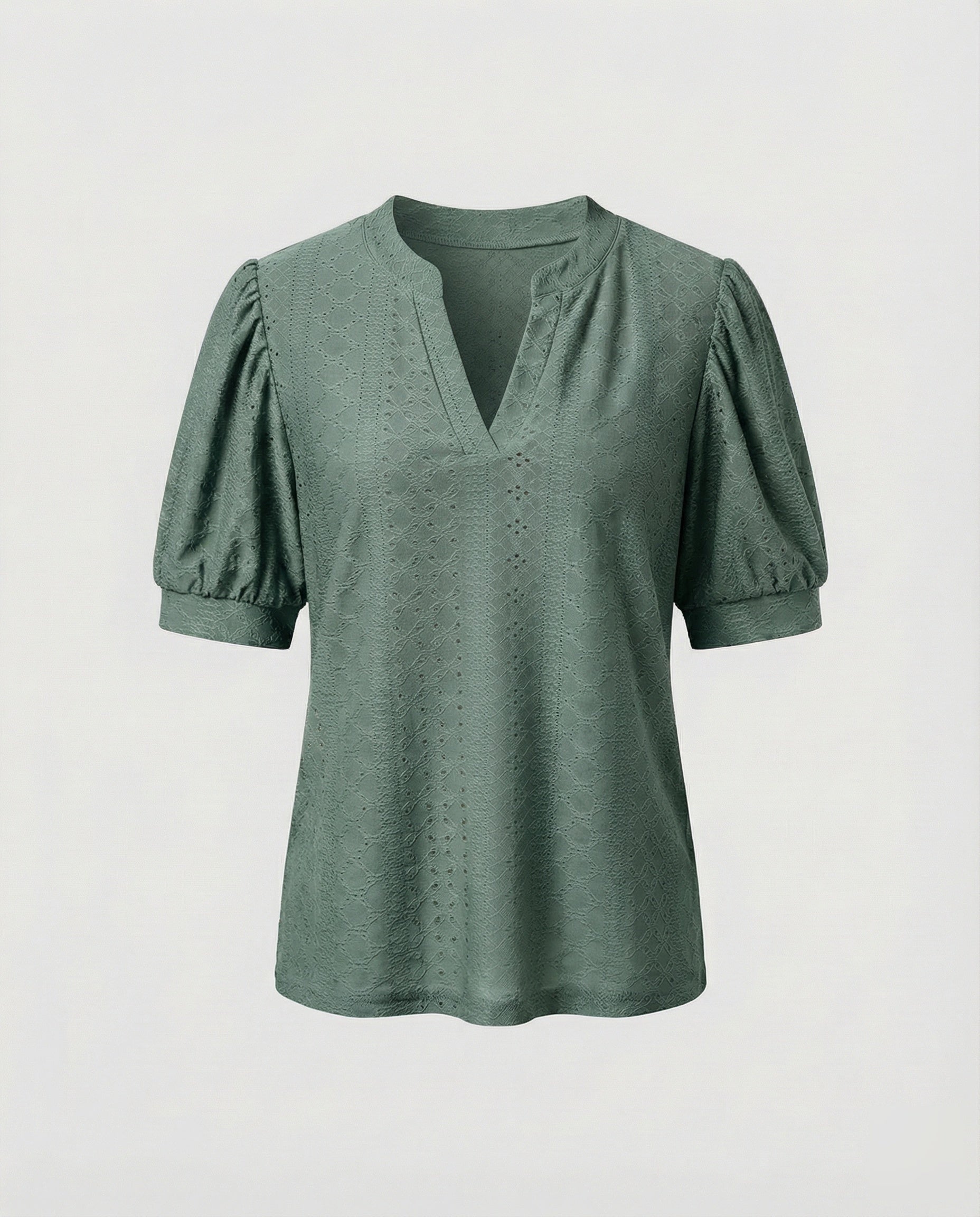 Women's Elegant Jacquard Blend Girl Blouse Shirt