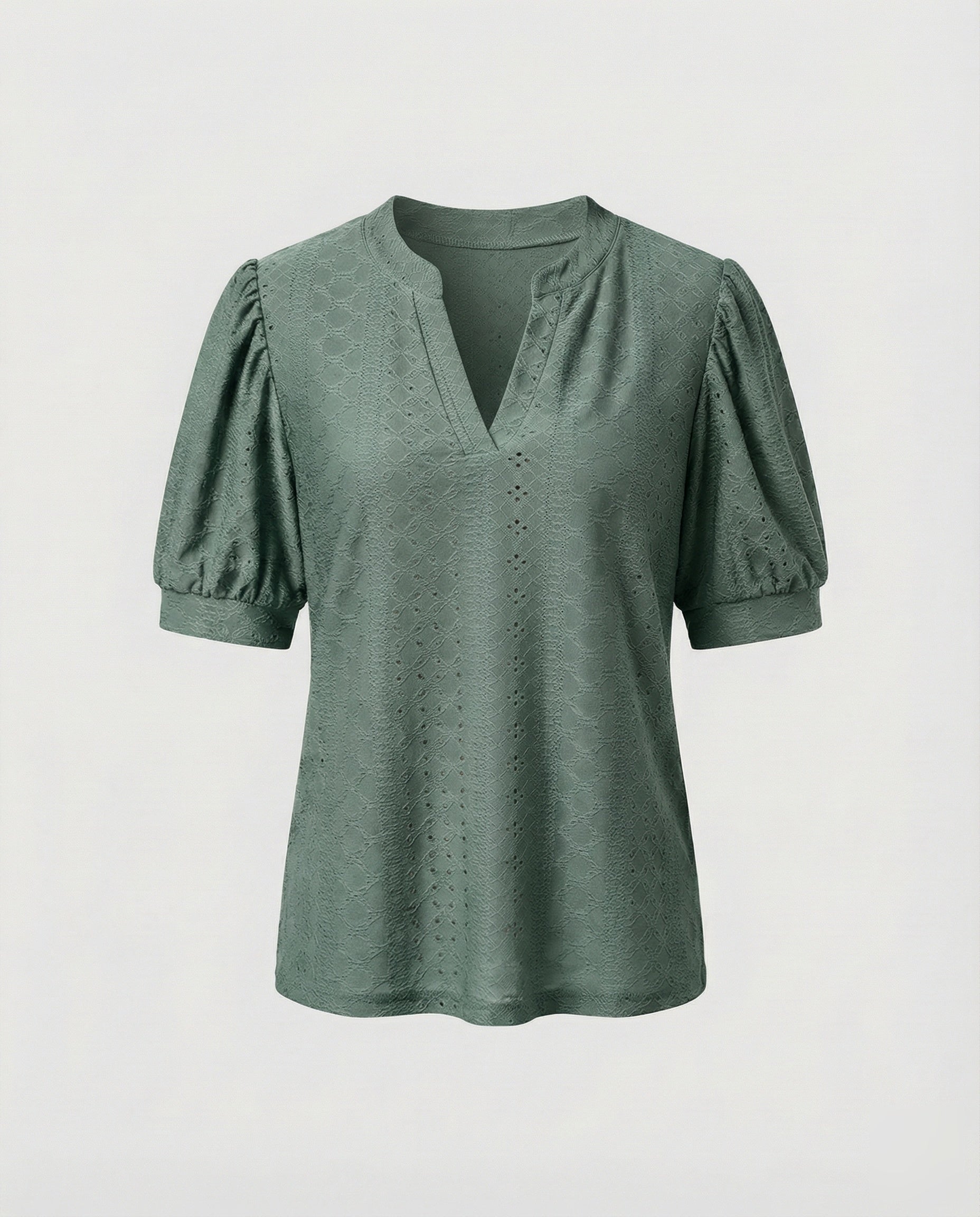 Women's Elegant Jacquard Blend Girl Blouse Shirt