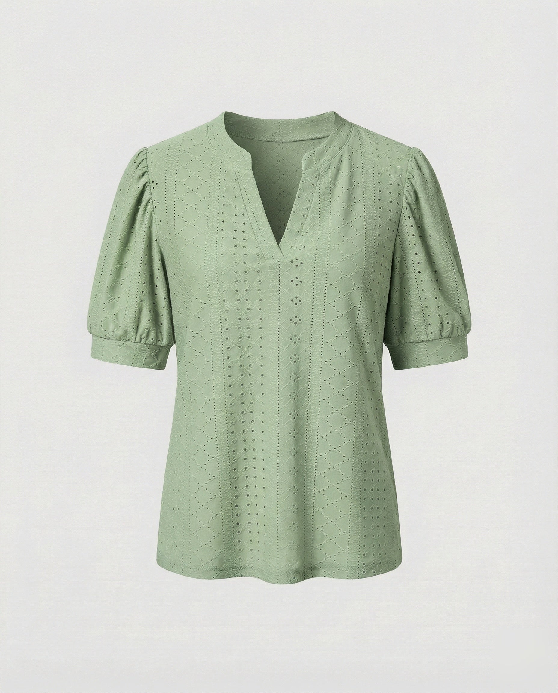 Women's Elegant Jacquard Blend Girl Blouse Shirt