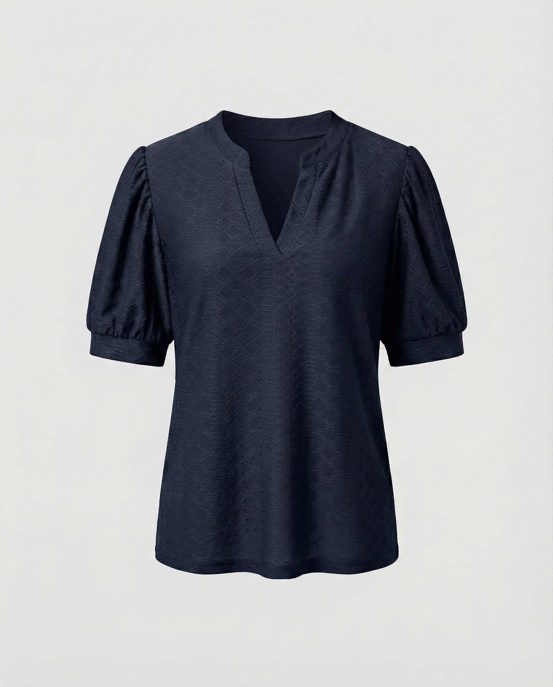 Women's Elegant Jacquard Blend Girl Blouse Shirt