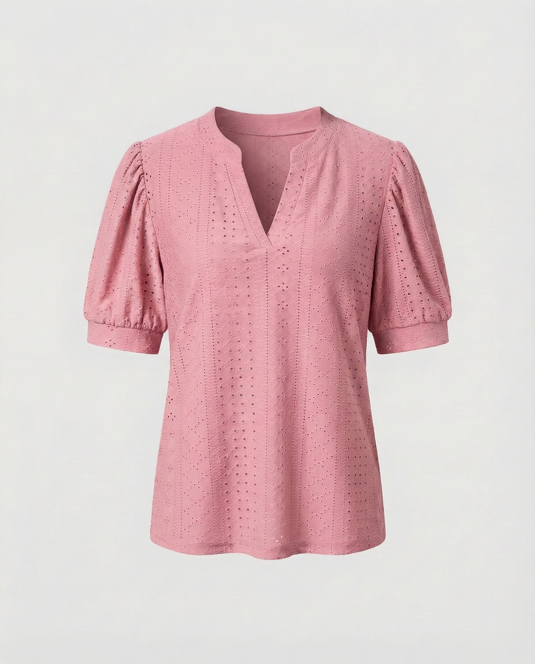 Women's Elegant Jacquard Blend Girl Blouse Shirt