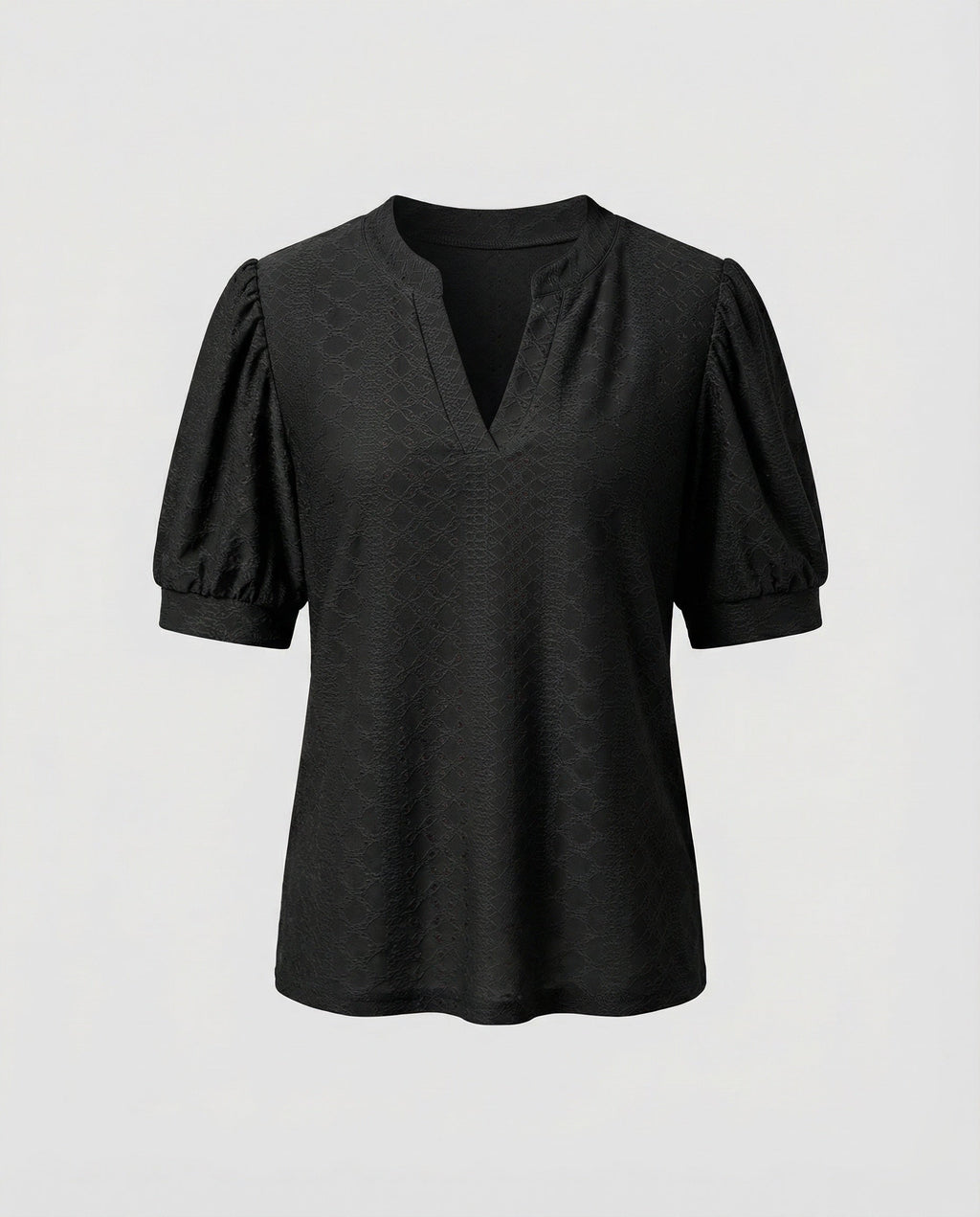 Women's Elegant Jacquard Blend Girl Blouse Shirt