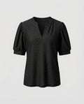 Women's Elegant Jacquard Blend Girl Blouse Shirt