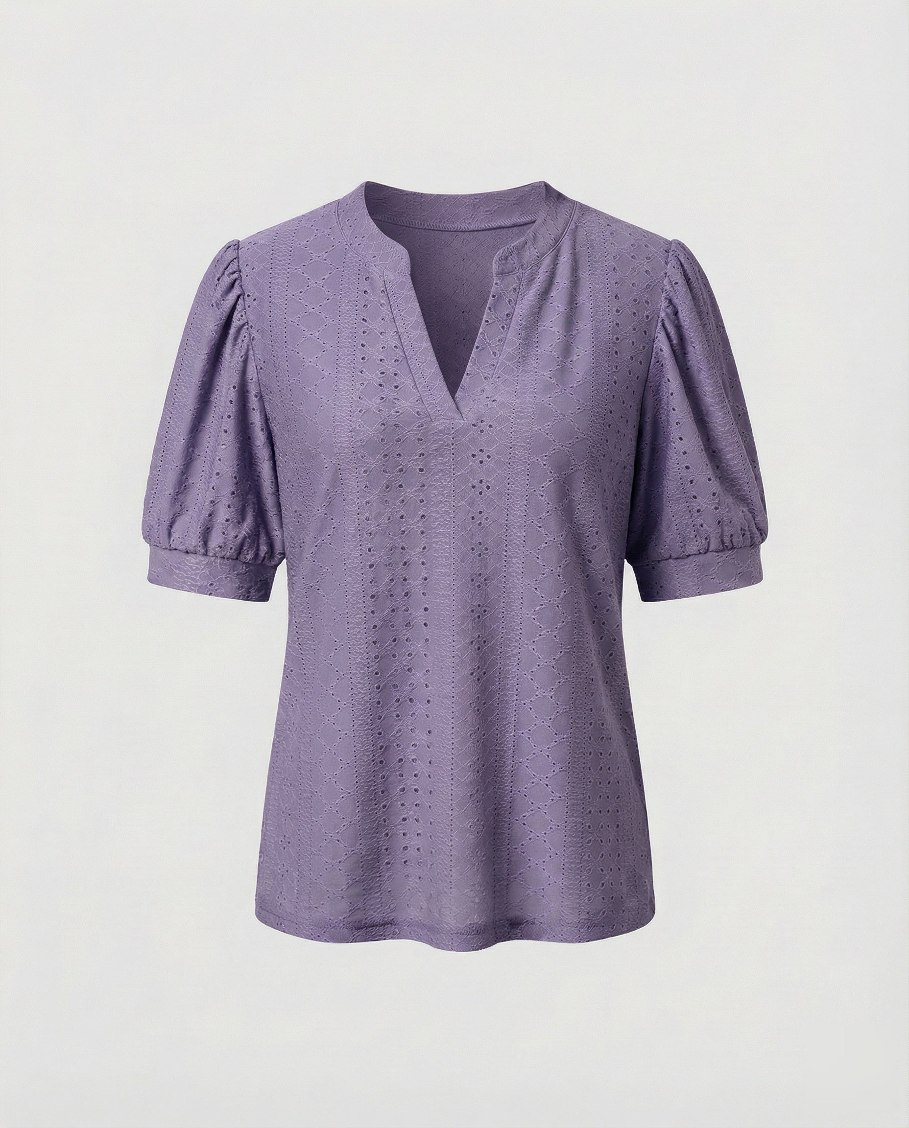 Women's Elegant Jacquard Blend Girl Blouse Shirt
