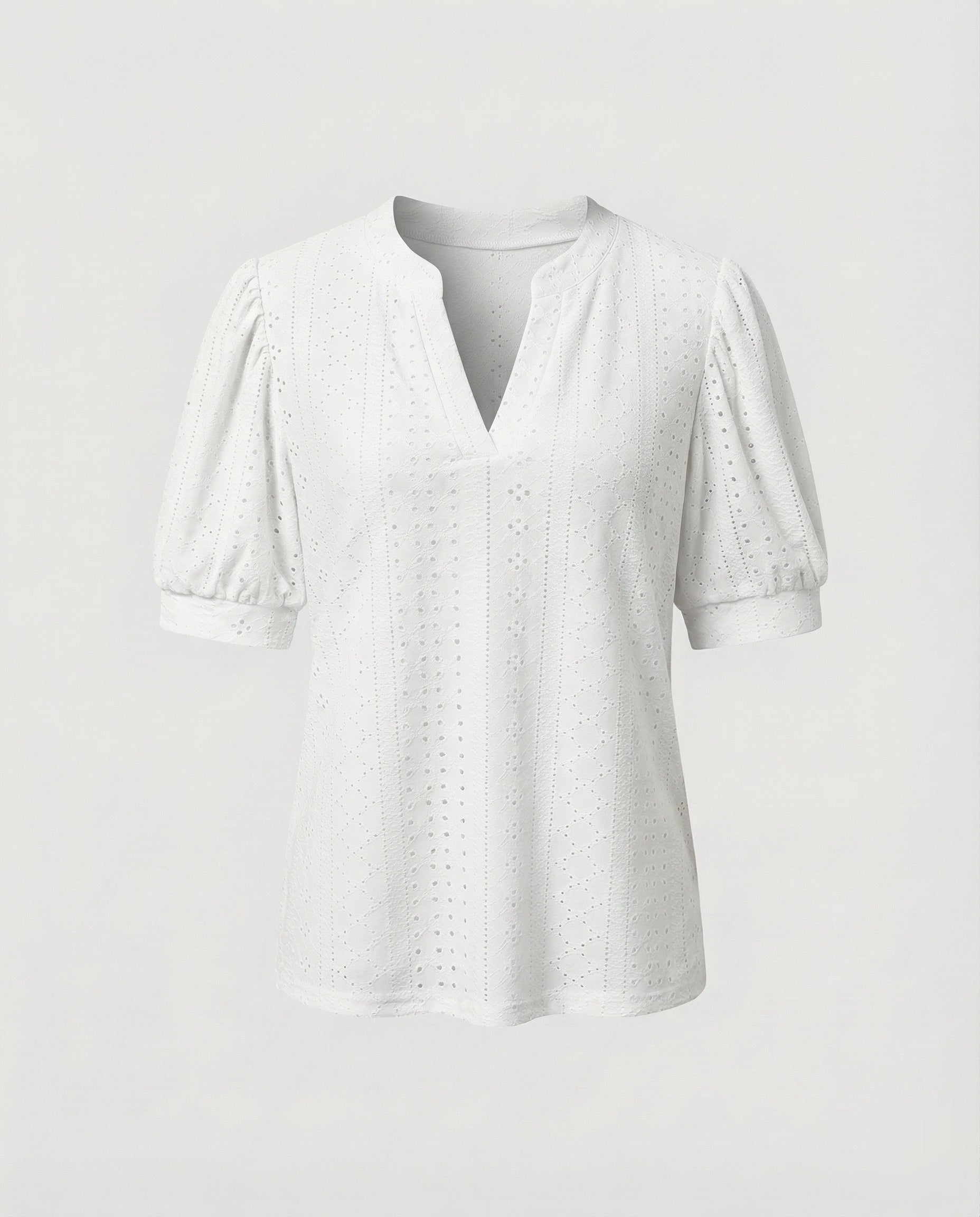 Women's Elegant Jacquard Blend Girl Blouse Shirt