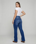Women's Shaping Bootcut Cut Denim Bootcut Jeans - Back View